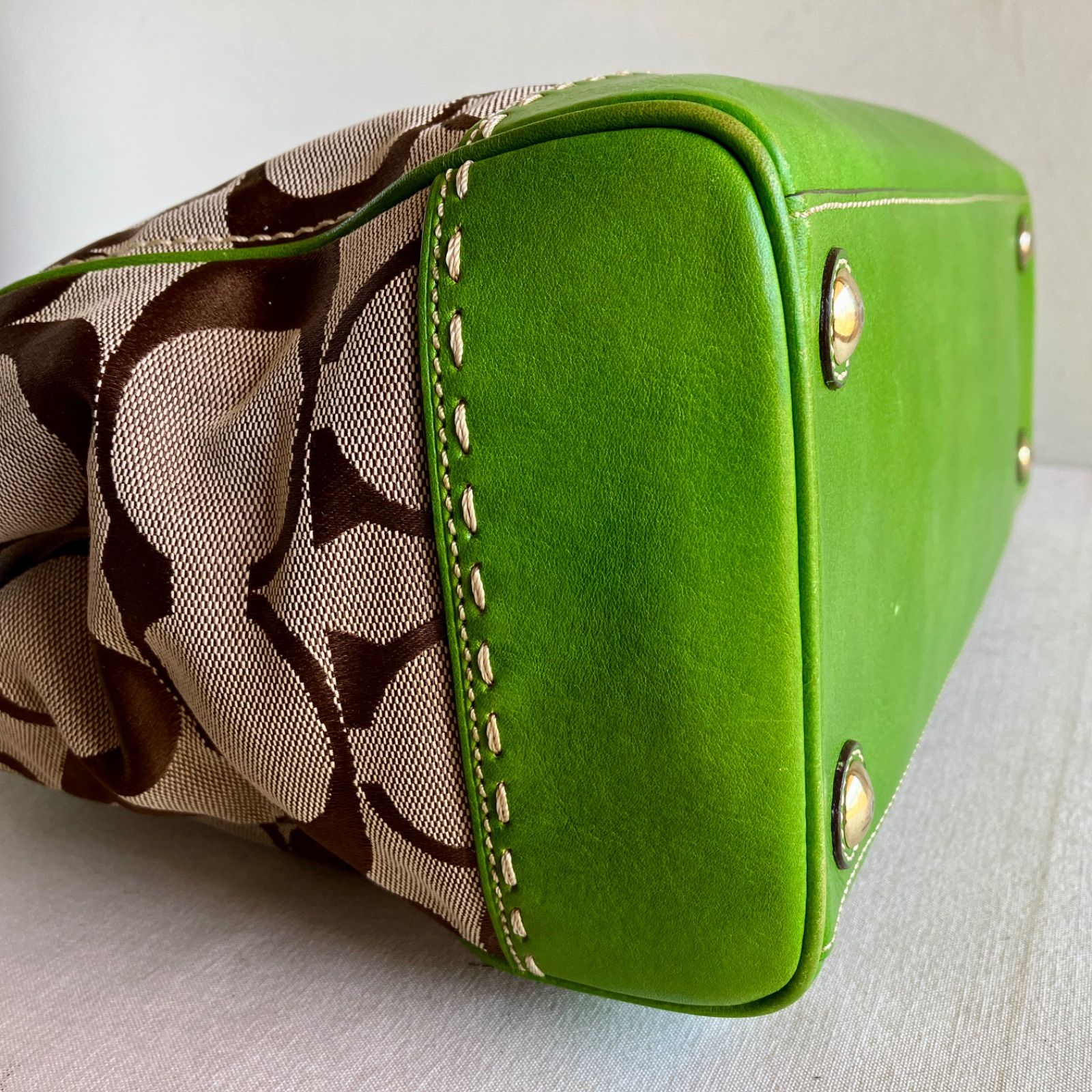 Rare Vintage Coach Madeline Hampton Signature Zebra Haircalf 