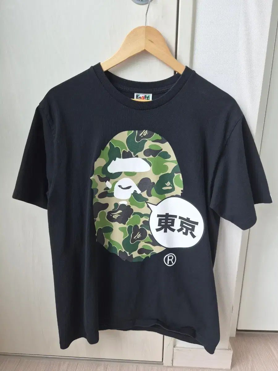 A BATHING APE シティ TOKYO BIG エイプ HEAD Tシャツ ブラック L