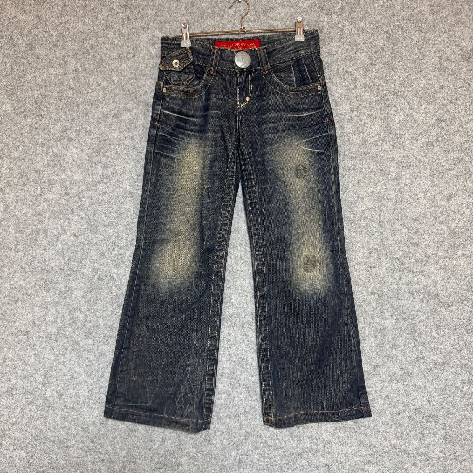 RED PEPPER レッドペッパー RED LABEL クラッシュ加工 ワイド