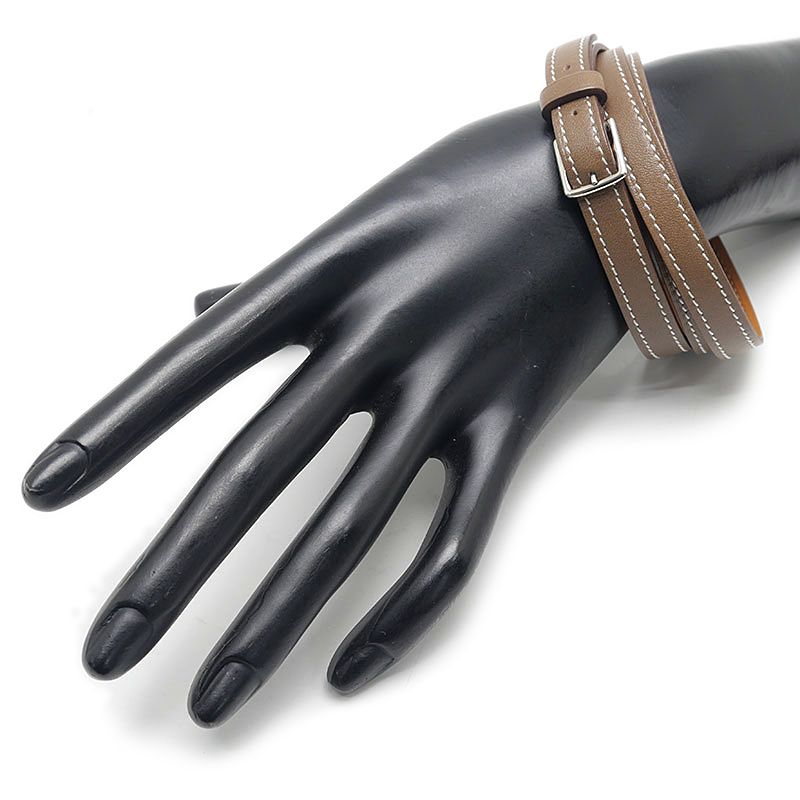 エルメス HERMES エトリヴィエール ブレス XS 3重 レザー □O刻印