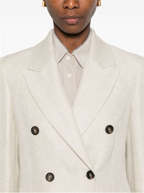 BRUNELLO CUCINELLI リネン ダブルジャケット 送料無料 - メルカリ