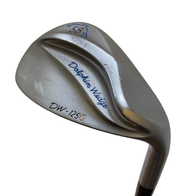 【中古】 キャスコ Dolphin Wedge DW-125G シルバー 58° ウェッジ WG Dolphin DP-231 (フレックスその他) メンズ 男性用 右利き 右用 Cランク ゴルフクラブ