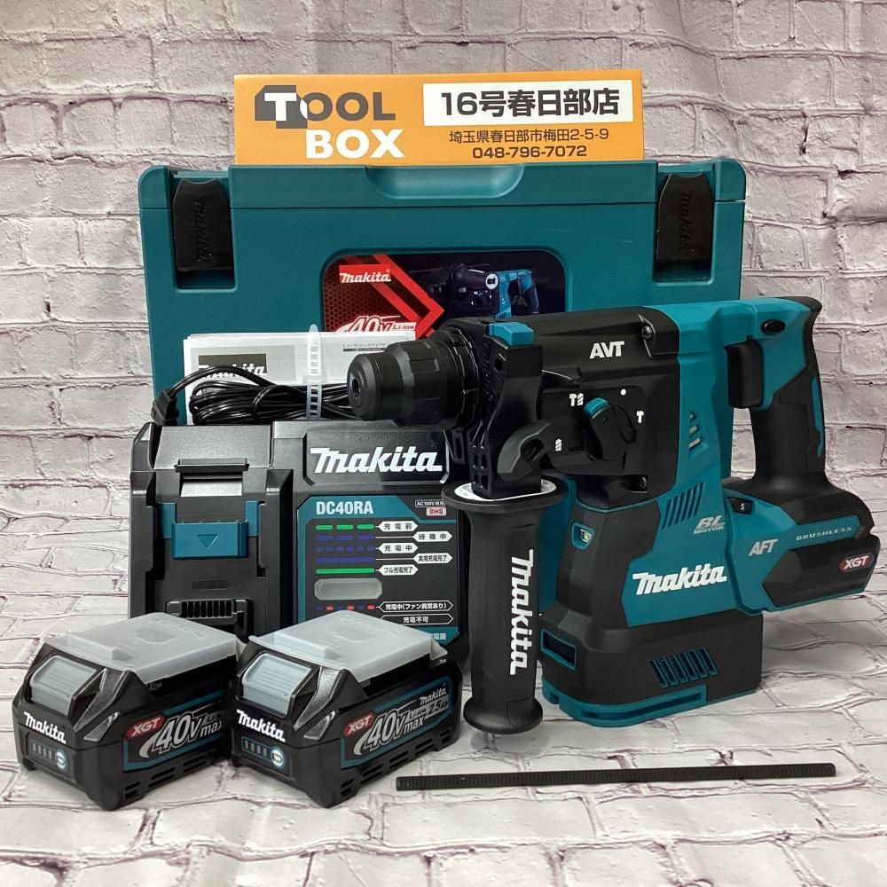 【未使用・長期保管品】makita/マキタ HR001GRDX 40Vmax充電式ハンマドリル ※ケースロゴ色あせあり 【201】