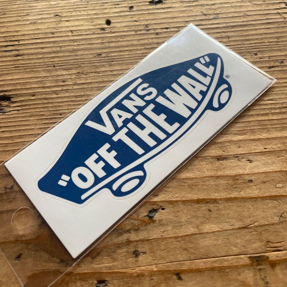 新品 デッドストック 正規品 VANSバンズ ステッカー 青 ブルー 日本製