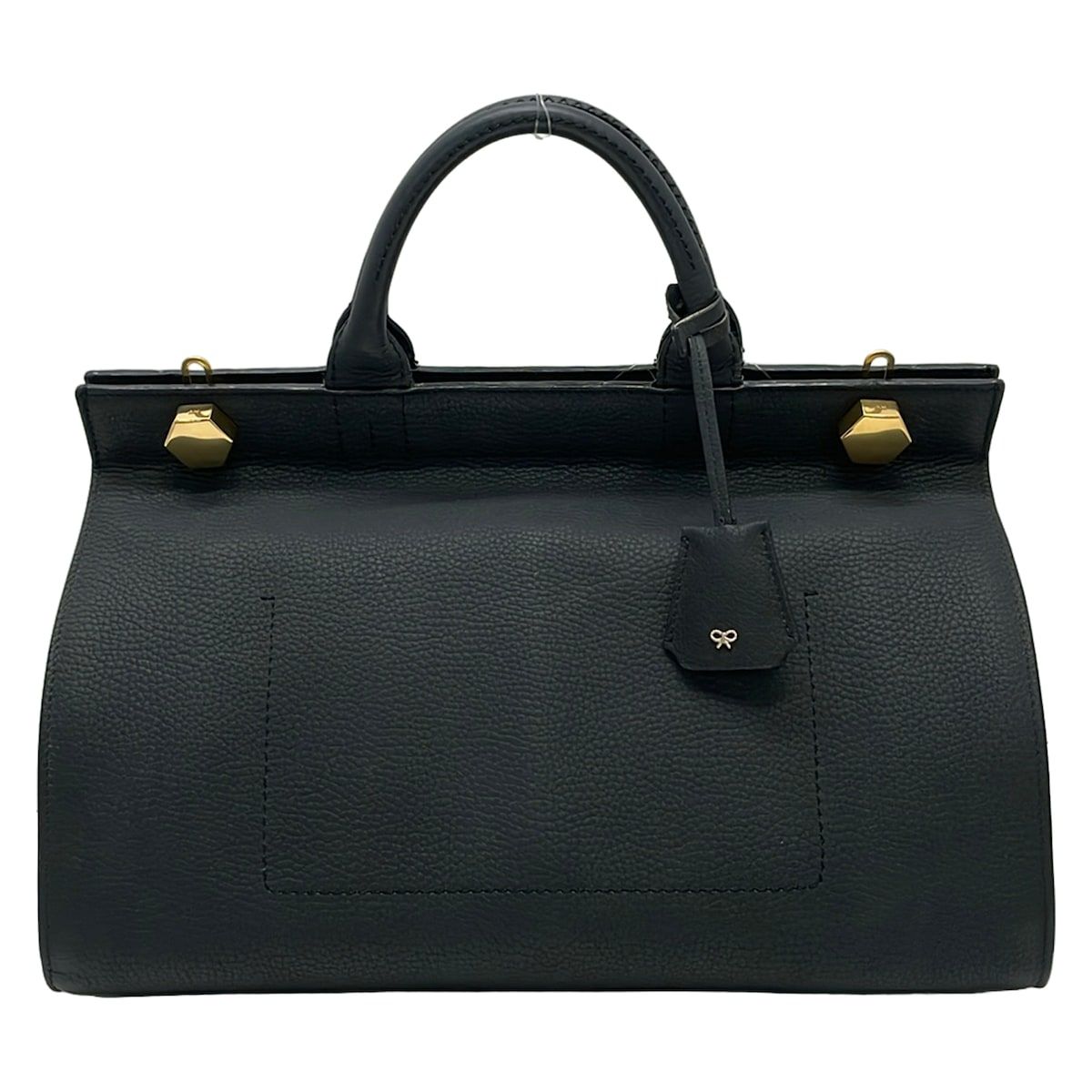Anya Hindmarch(アニヤハインドマーチ) ハンドバッグ エプソン 黒 レザー