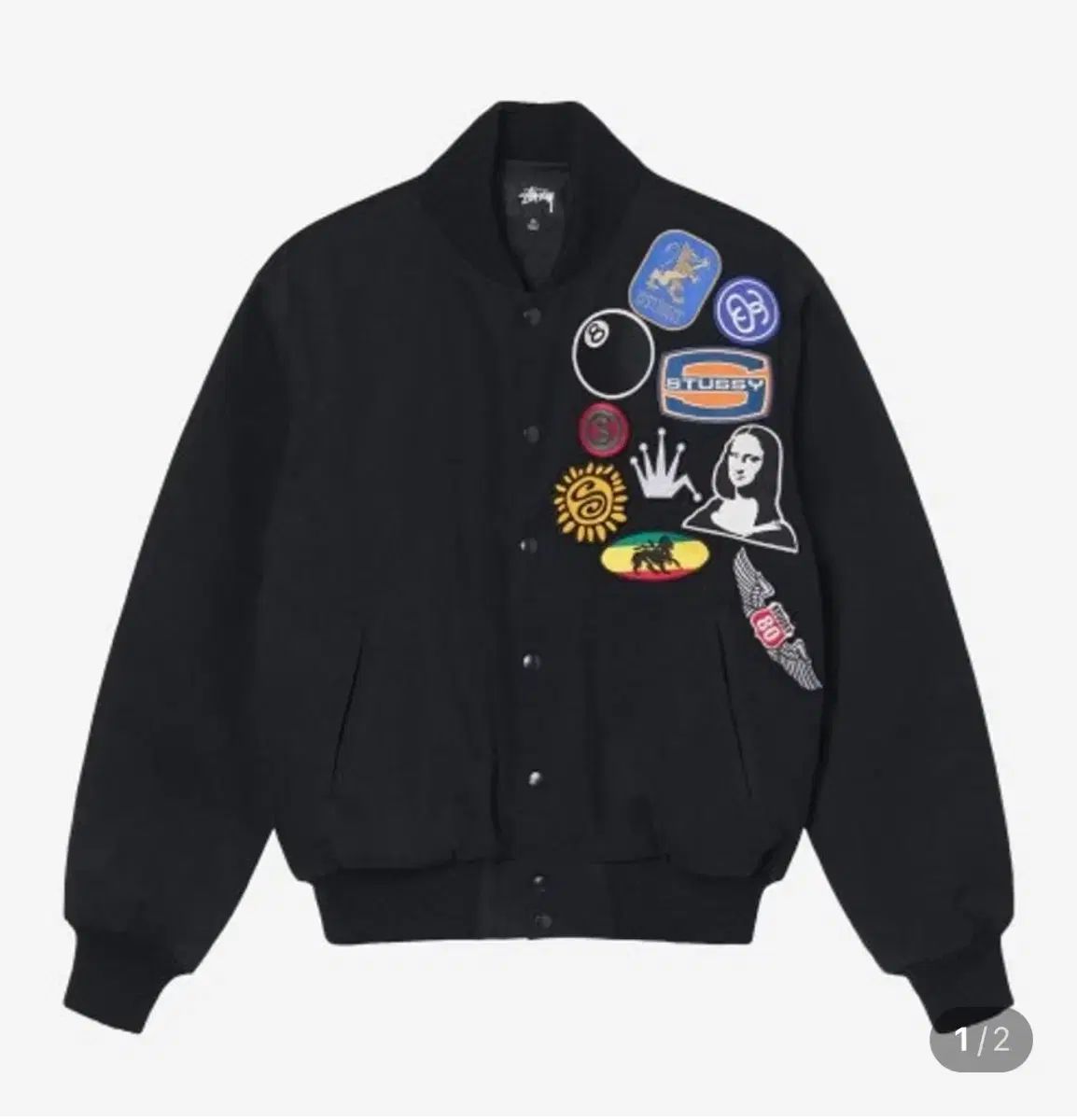 STUSSY スタジャン STUSSY Souvenir Official( スーベニアオフィシャル) スタジアム ブルゾン ブラック M 35,415円