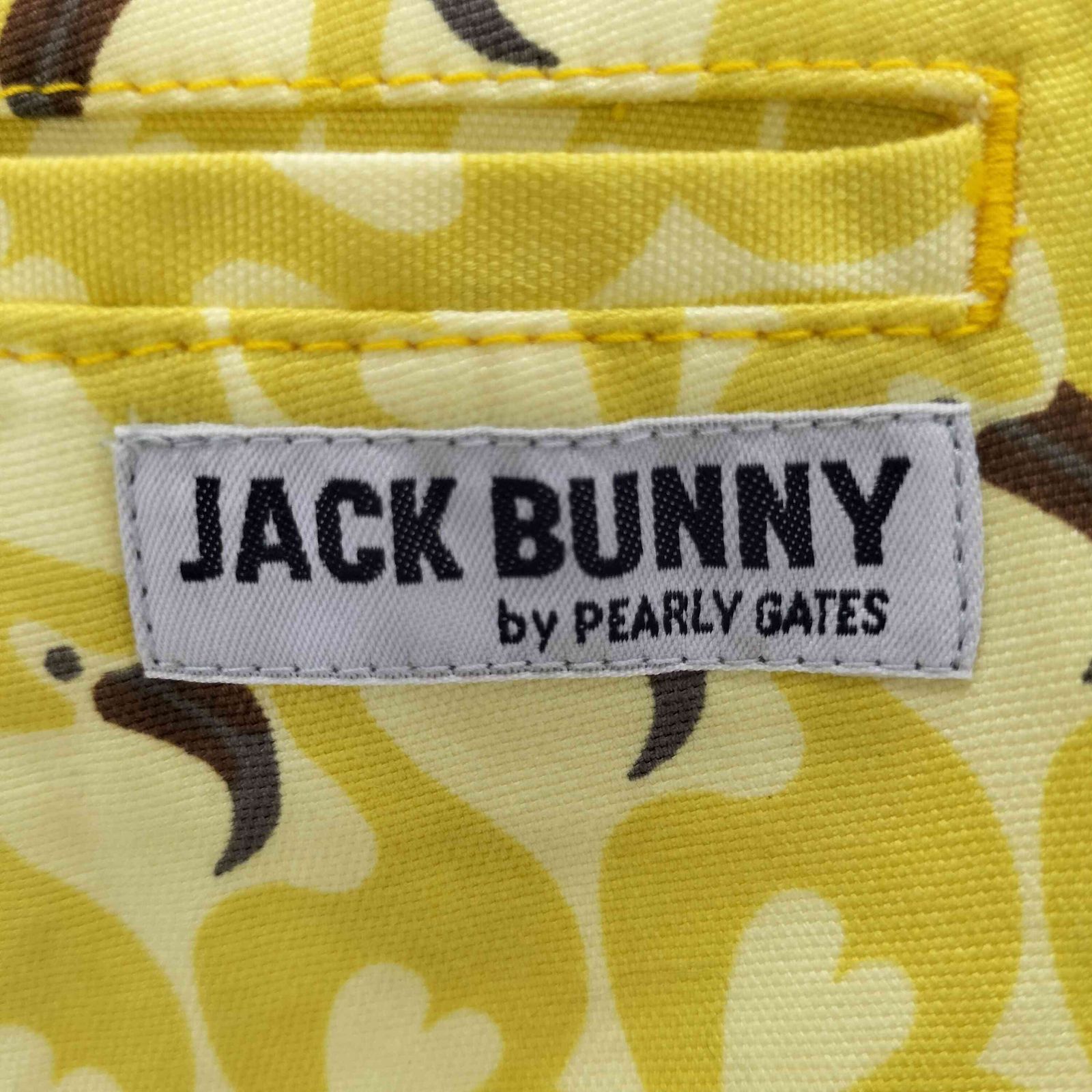 ◆Jack Bunny◆ジャックバニー◆プリント柄パンツ◆4◆76～80◆ホワイト ジャックバニー ◇Jack ストレッチツイルプリント スカーフプリントショートパンツ PEストレッチロゴプリントショートパンツ ゴルフウェア