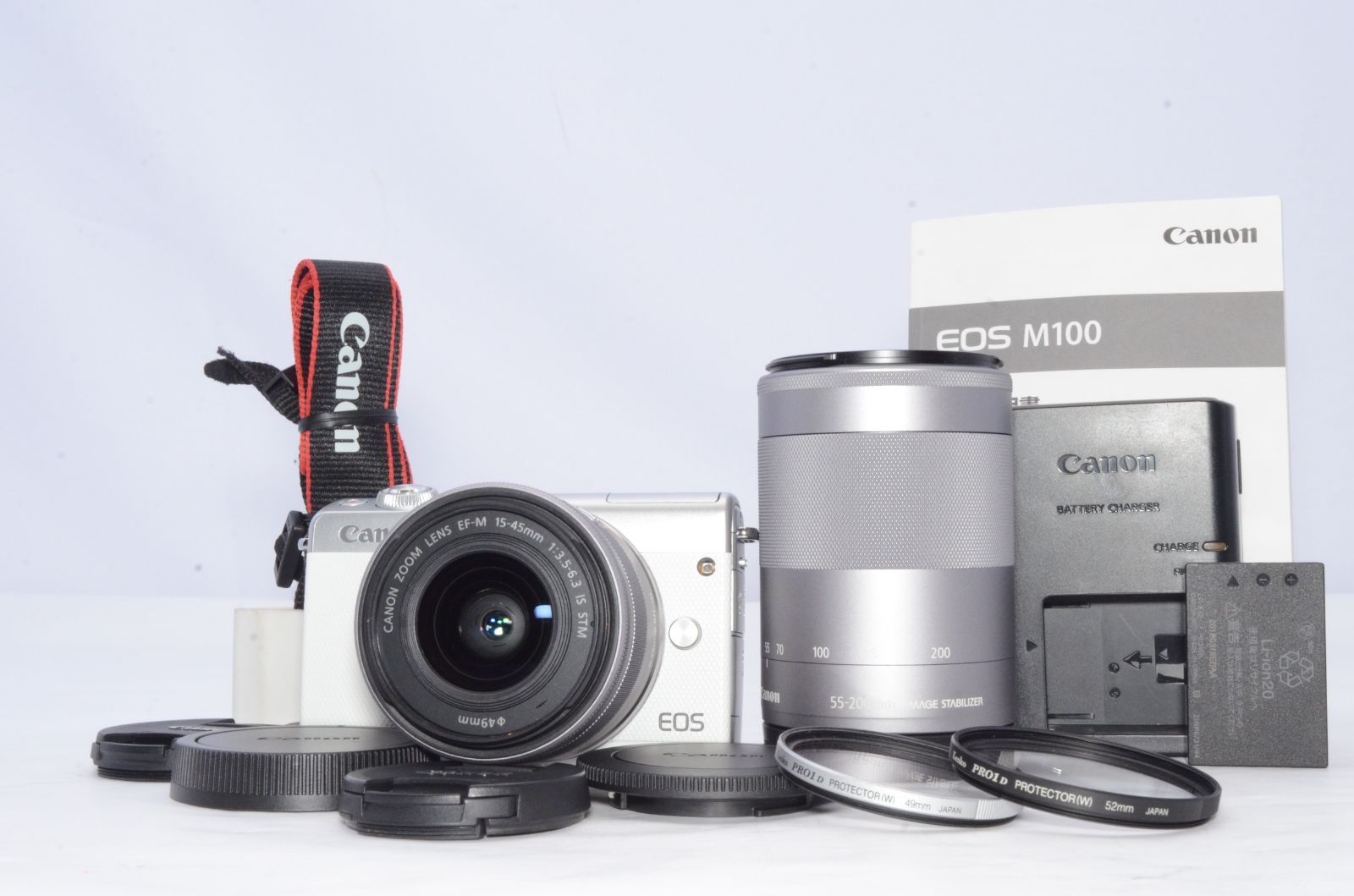 Canon キャノン EOS M100 ダブルズームキット ホワイト