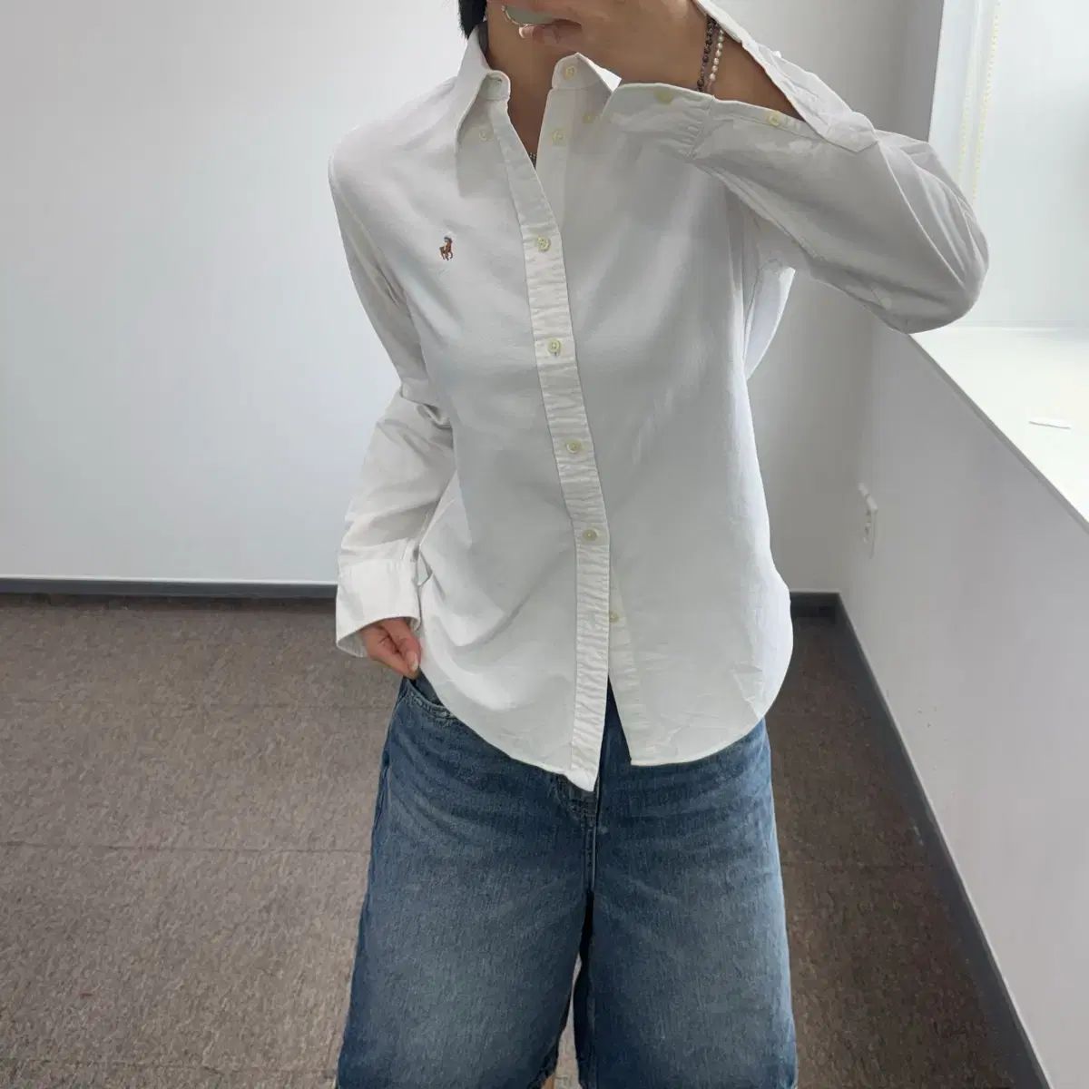 Polo ポロ マルチポニー 白 シャツ