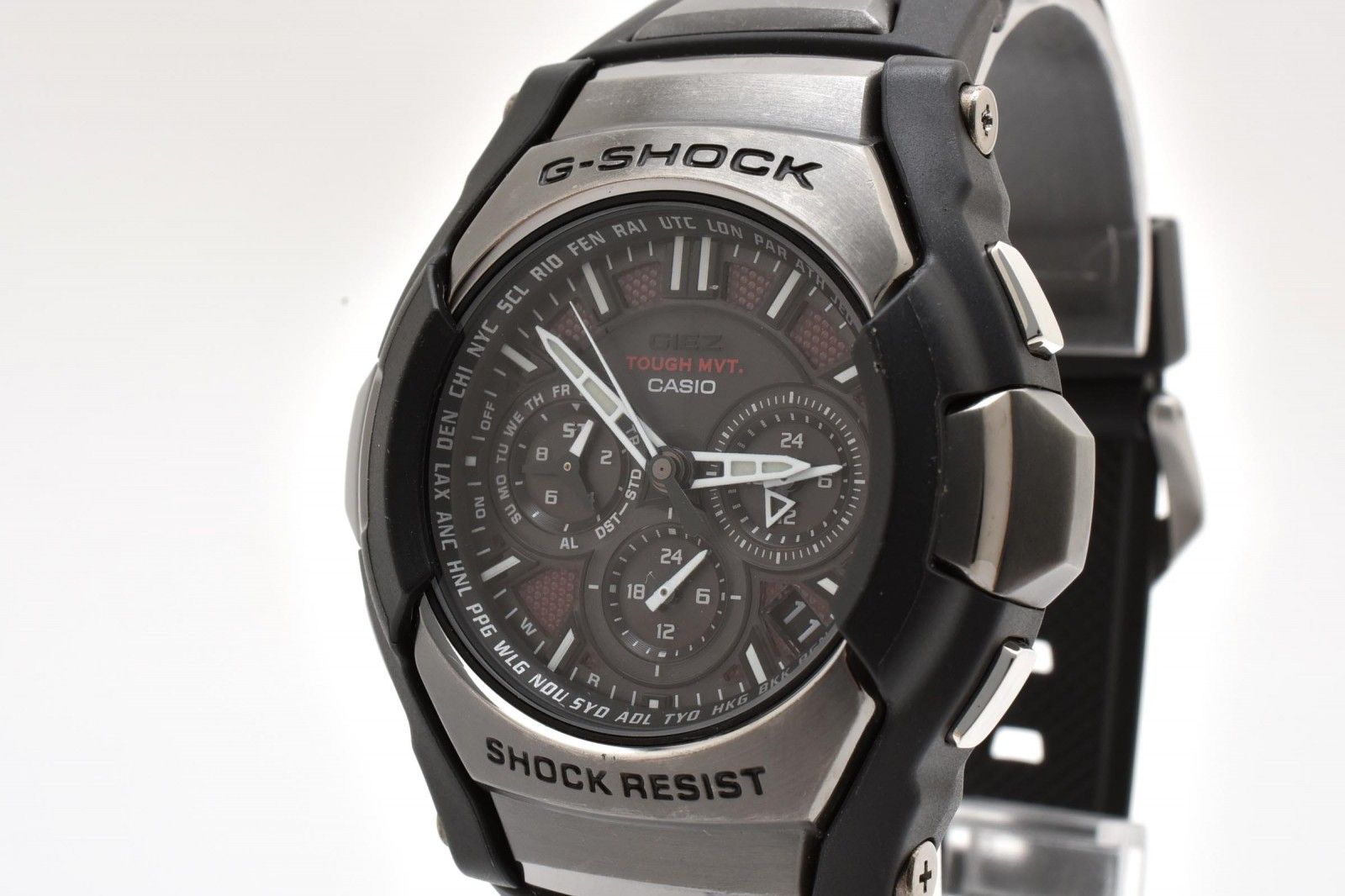 カシオ CASIO G-SHOCK GS-1300B ソーラー電波 腕時計 ブラック文字盤 樹脂ケース レジンベルト メンズ