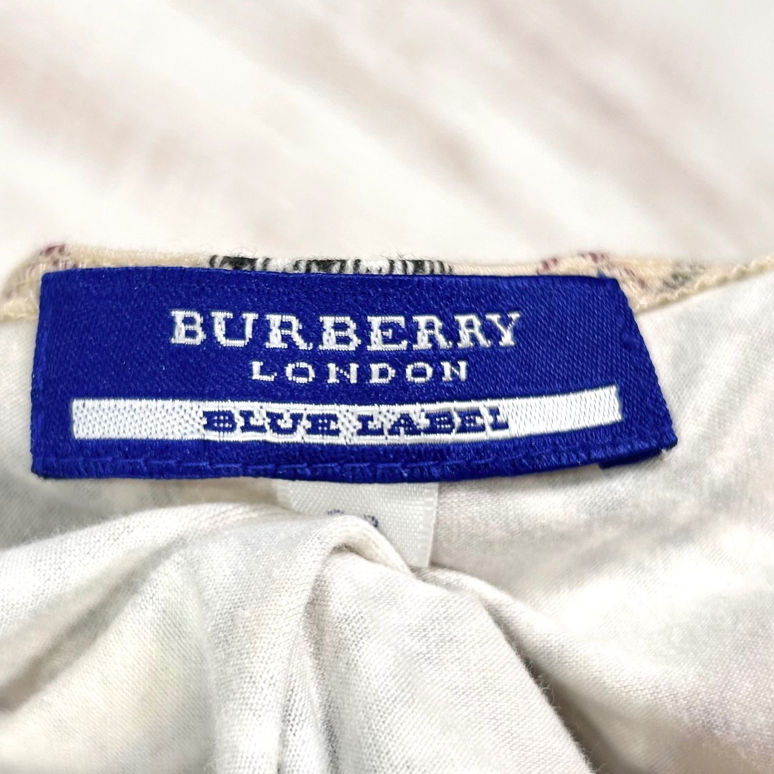 00s BURBERRY BLUE LABEL バーバリーブルーレーベル ホースロゴ刺繡