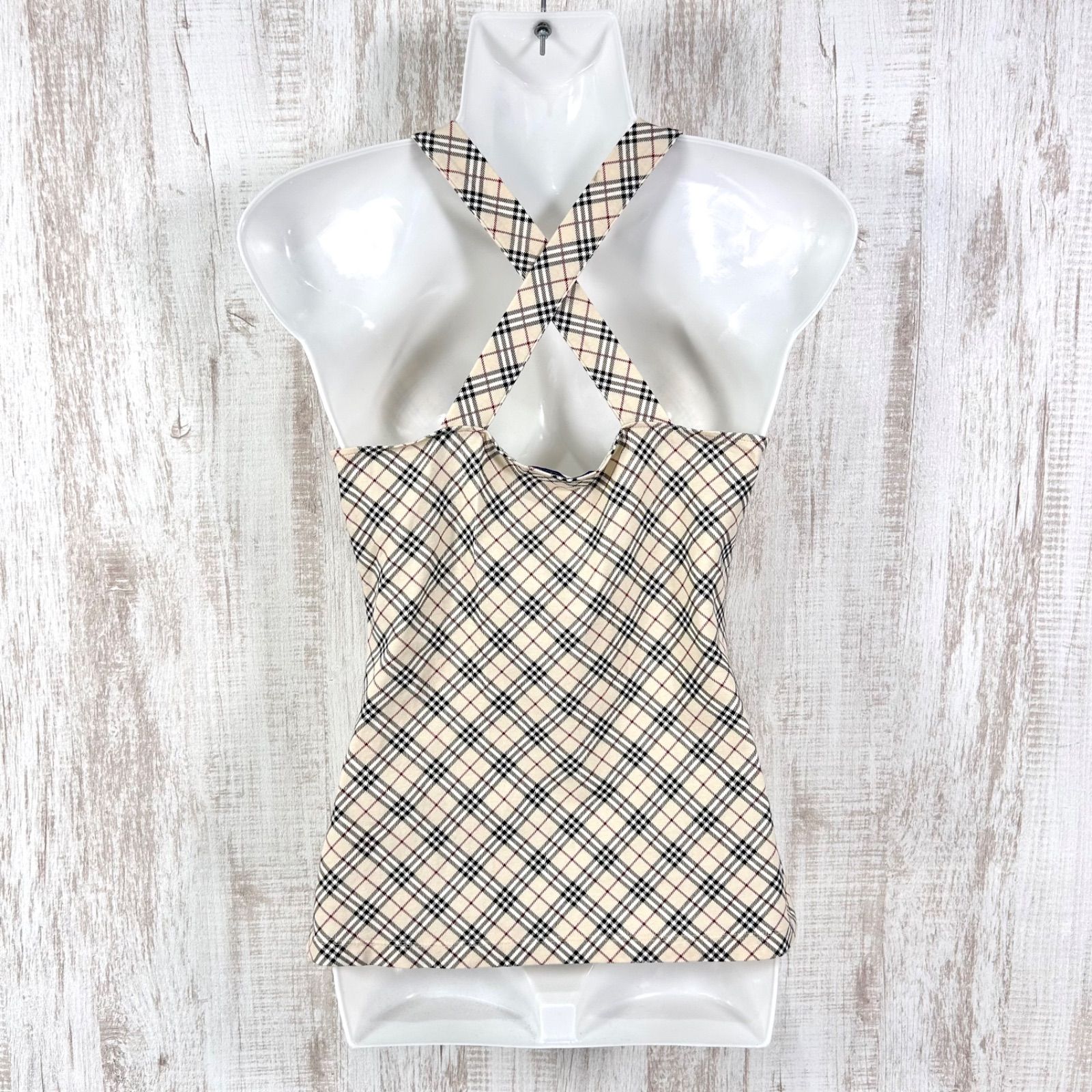 00s BURBERRY BLUE LABEL バーバリーブルーレーベル ホースロゴ刺繡 