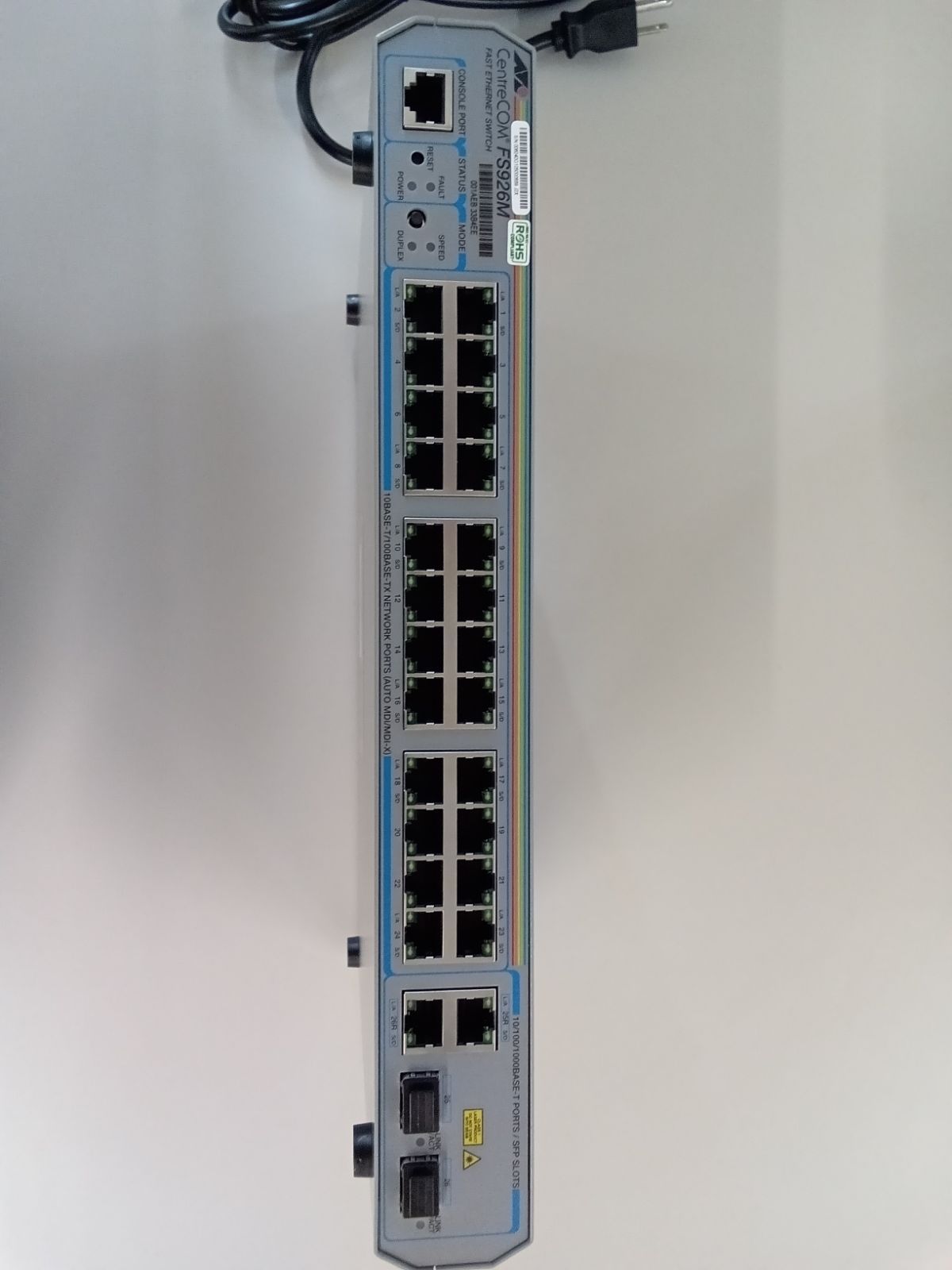 アライドテレシス CentreCOM FS926M L2スイッチ - メルカリ