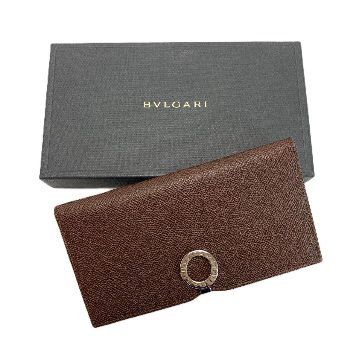 BVLGARI ブルガリ ロゴクリップ ビーゼロワン グレインレザー ブラウン