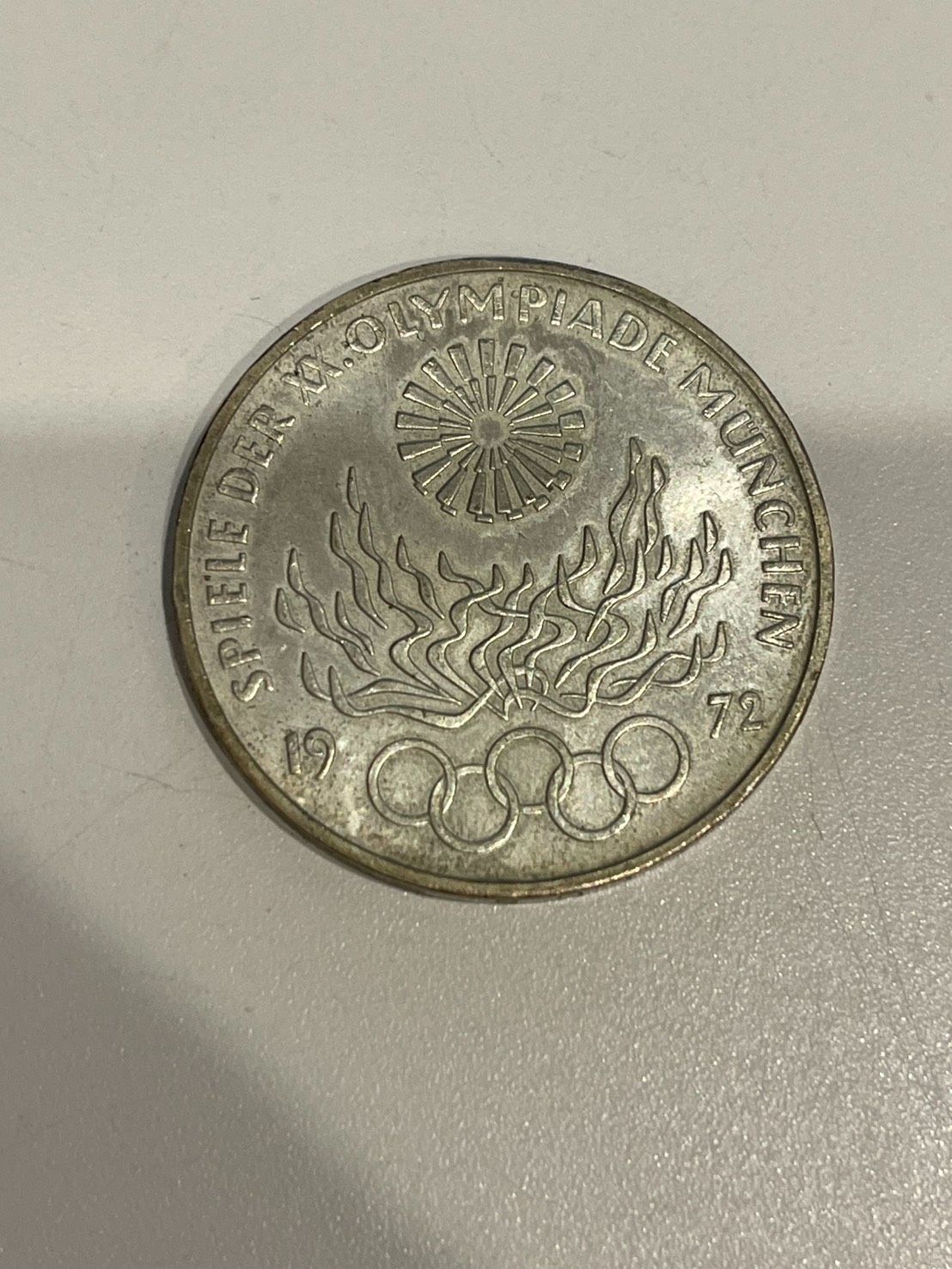 実測画像あり】西ドイツ 10マルク銀貨 1972 ミュンヘンオリンピック