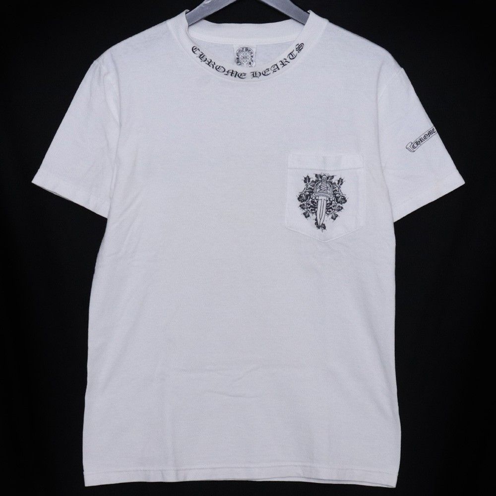CHROME HEARTS オールド ネックロゴヴァインダガースクロールラベルT