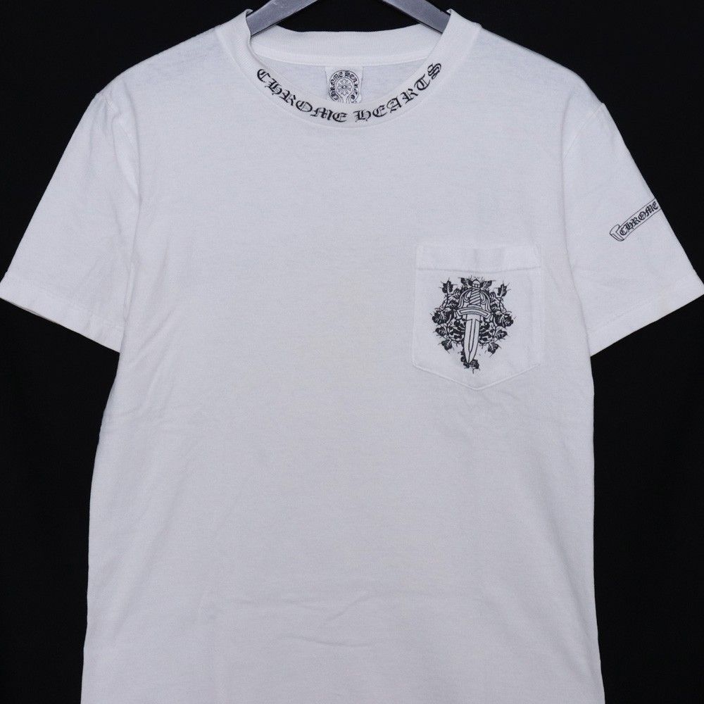 CHROME HEARTS オールド ネックロゴヴァインダガースクロールラベルT