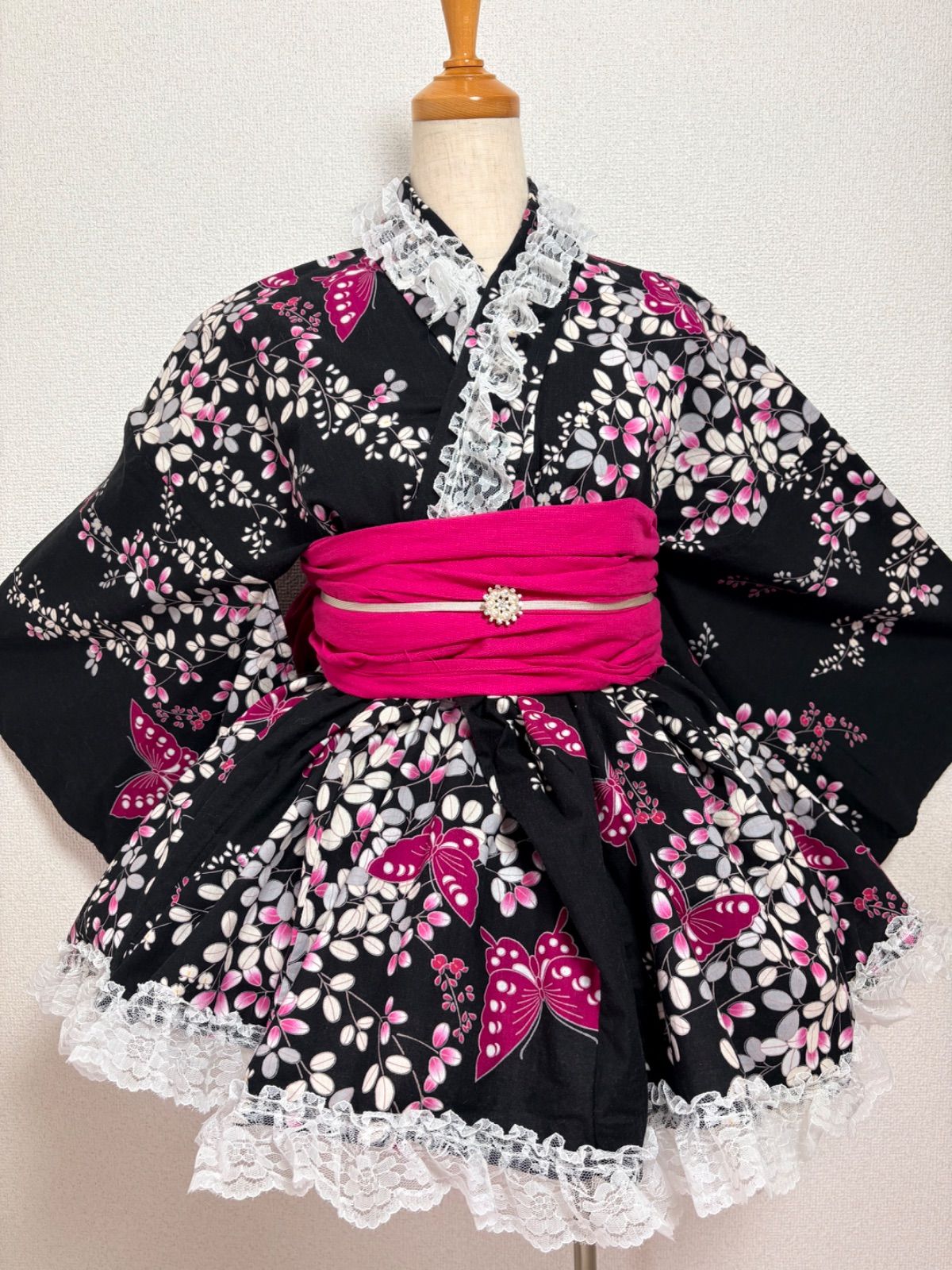 地雷姫降臨??浴衣　ギャル　浴衣ドレス
