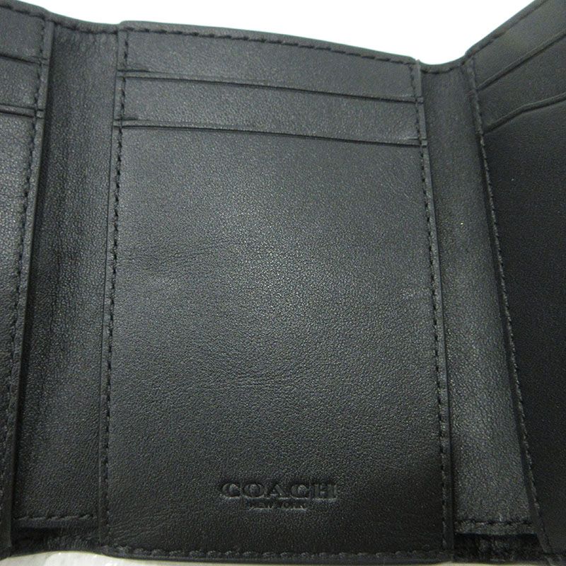 三重本店】 中古 COACH | コーチ 三つ折り財布 トライフォールド CAK09