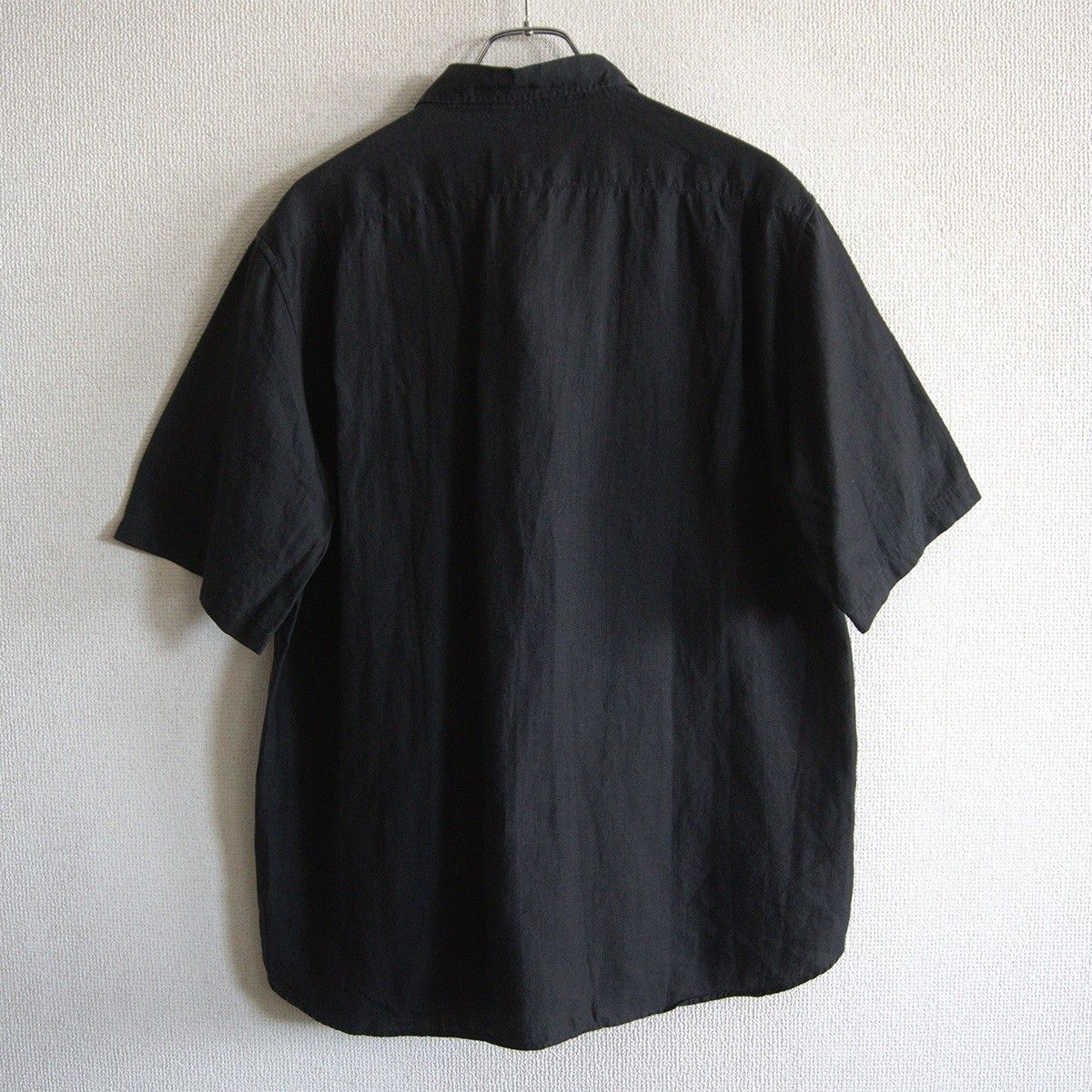 ARTS & SCIENCE　リネンブラウス　黒　サイズ2 美品】 ARTS&SCIENCE 【リネン フェイク シャツ】3 ブラック アーツ