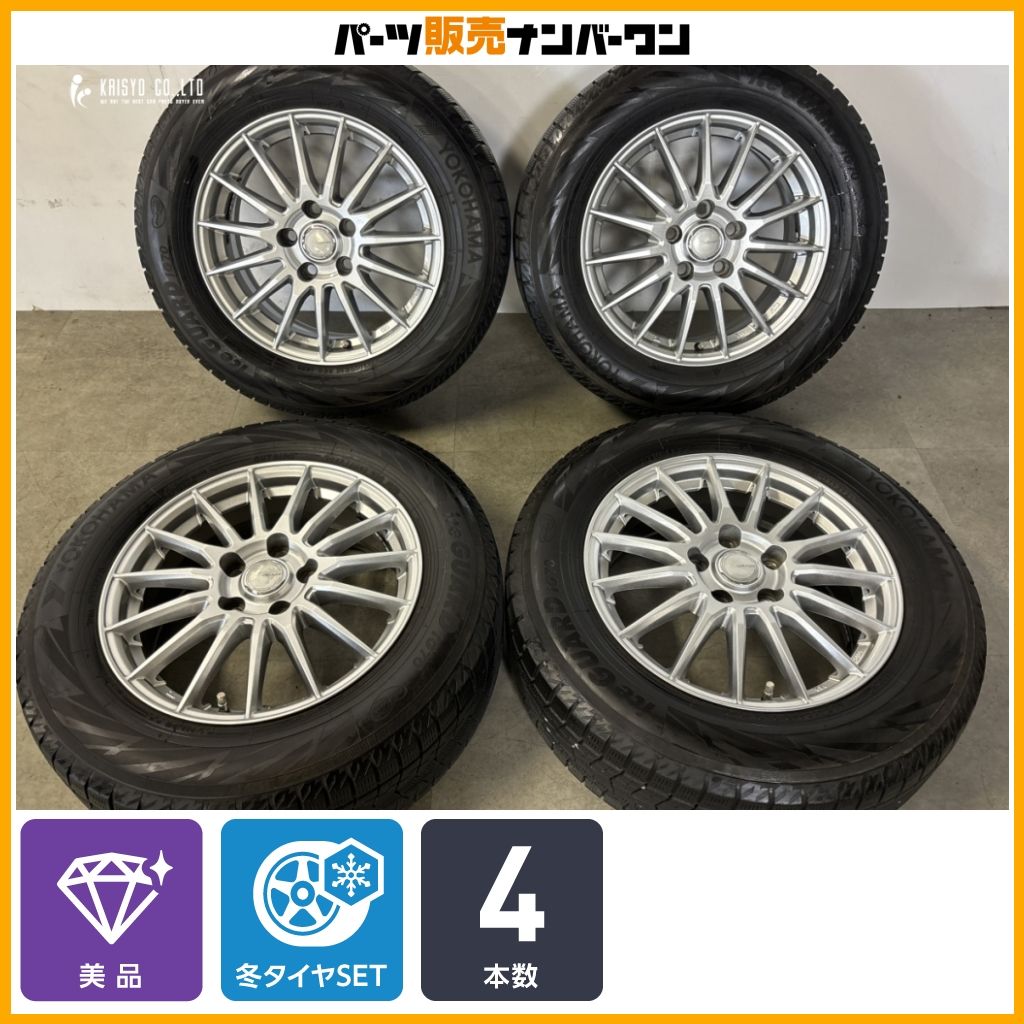 美品】グラス ST 16in 6.5J +48 PCD114.3 ヨコハマ アイスガード iG70 