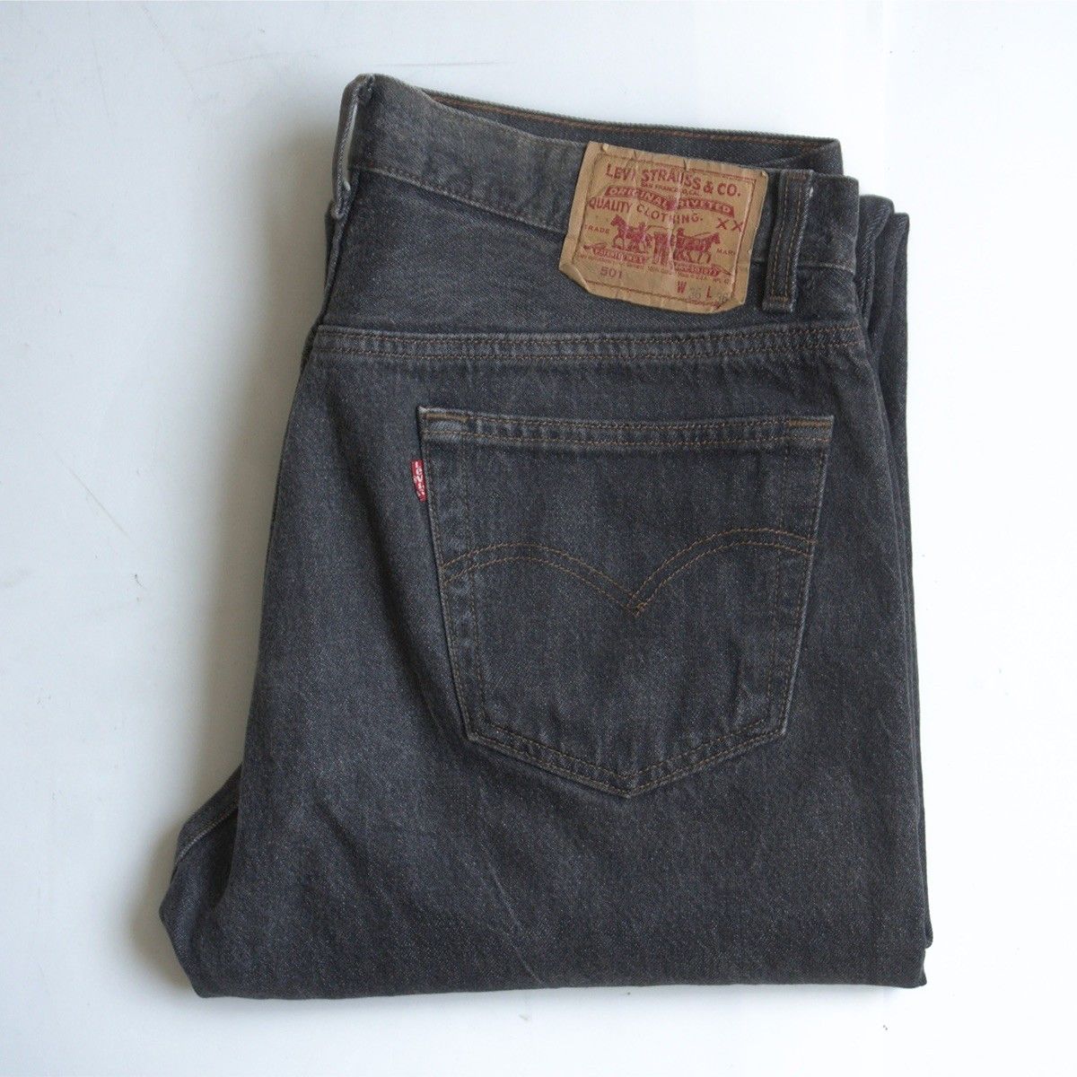 【先染め/状態良好】 LEVI'S 【80s/501 ブラックデニム デニムパンツ】36×36 リーバイス アメリカ製 80年代 wxl 26070232
