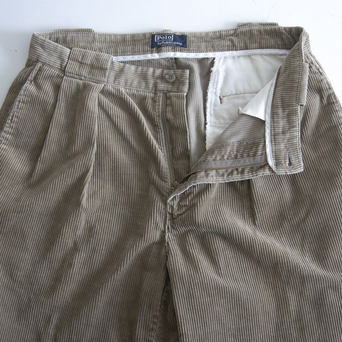 80s/USA製】POLO RALPH LAUREN【CORDUROY PRESTON PANTS】34 太畝