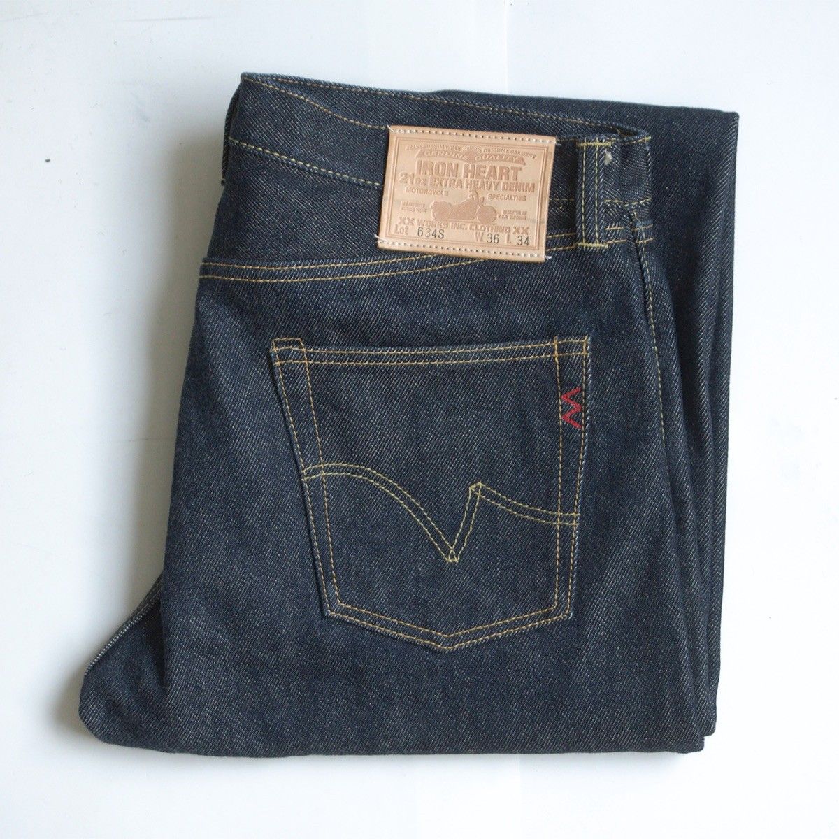 美品/濃紺】IRON HEART【LOT 634S 21oz EXTRA HEAVY DENIM】36 デニム