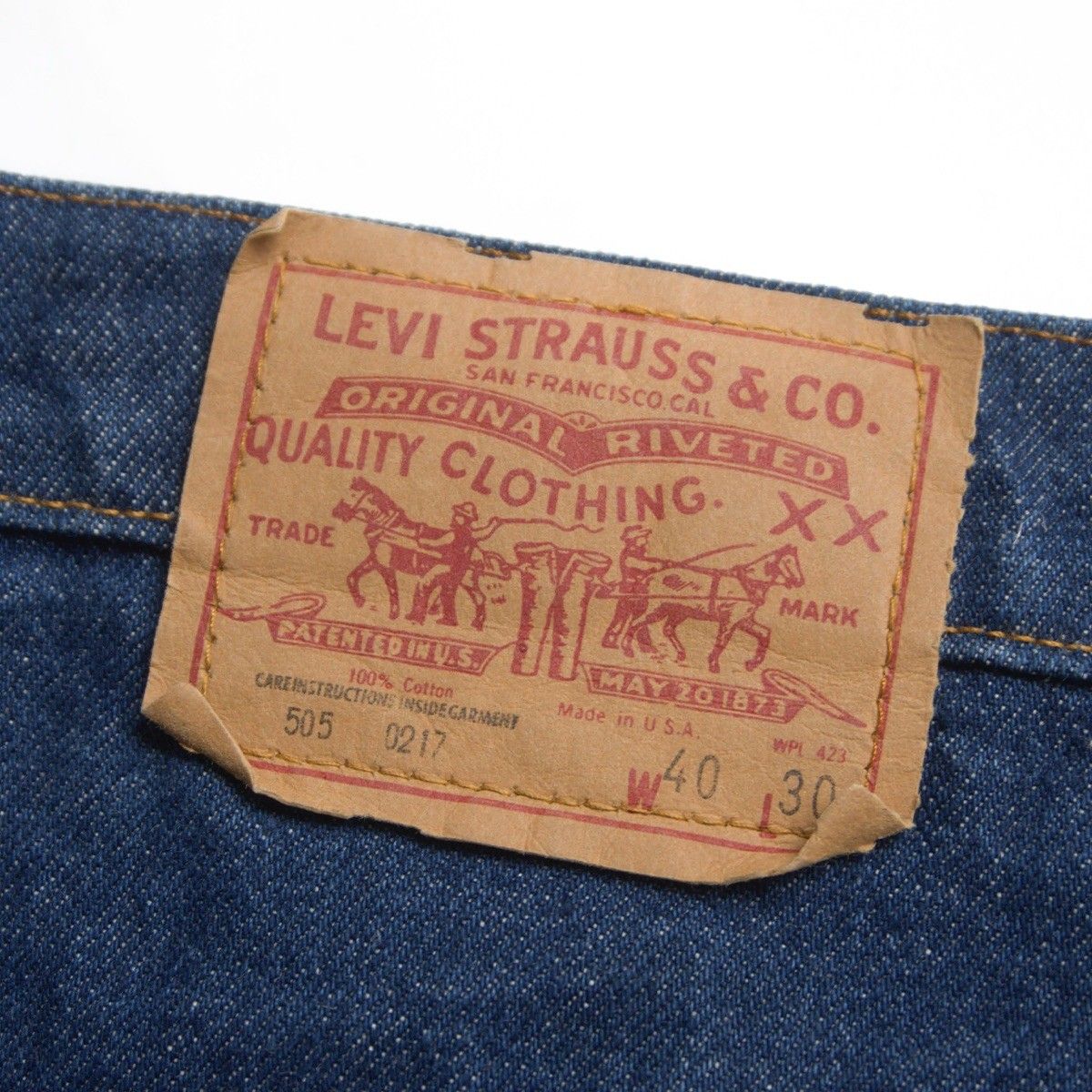 80s/希少サイズ】 LEVI'S 【505 デニムパンツ 】40×30 リーバイス USA