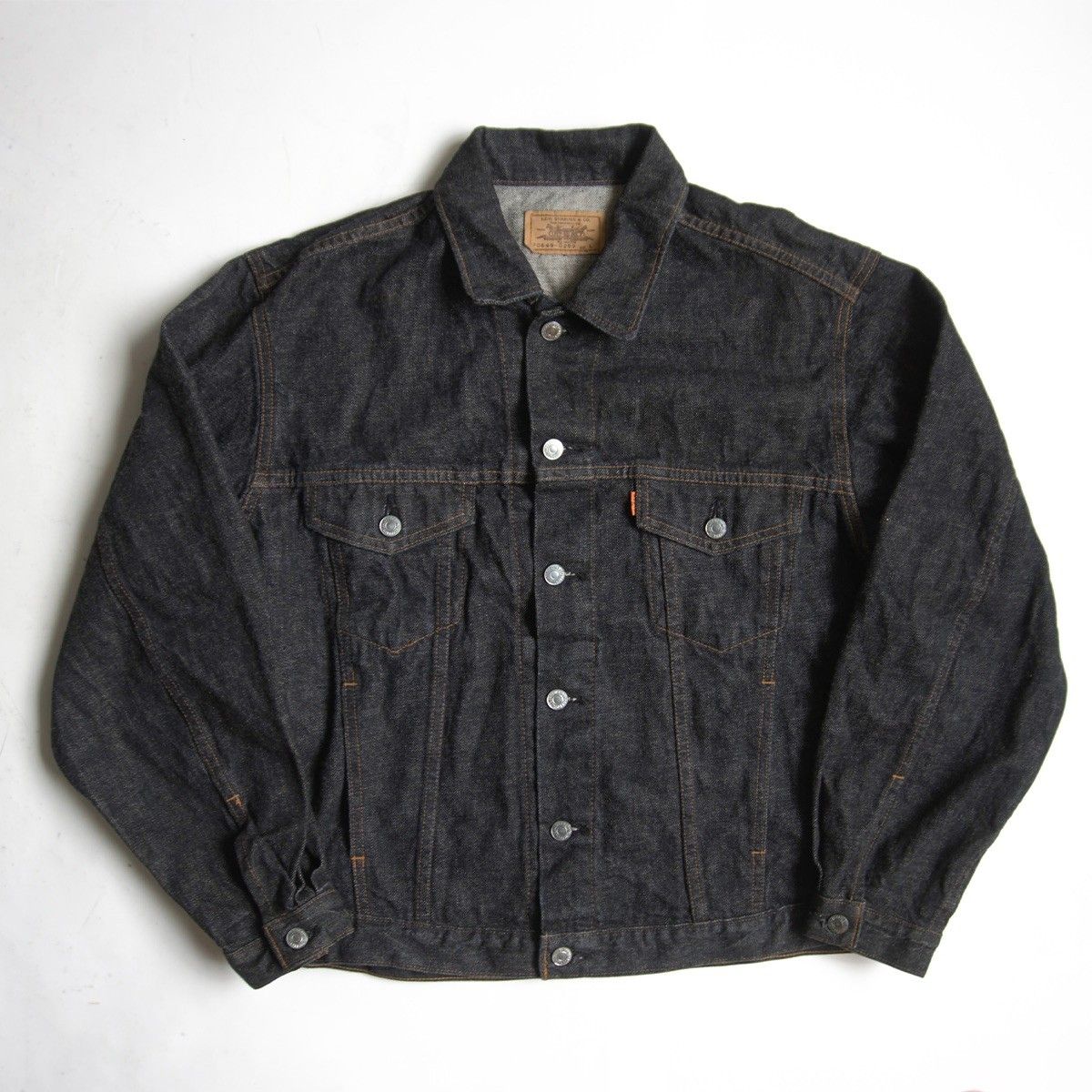 美品/80s】 LEVI'S 【70649-0259/先染め ブラック デニムジャケット