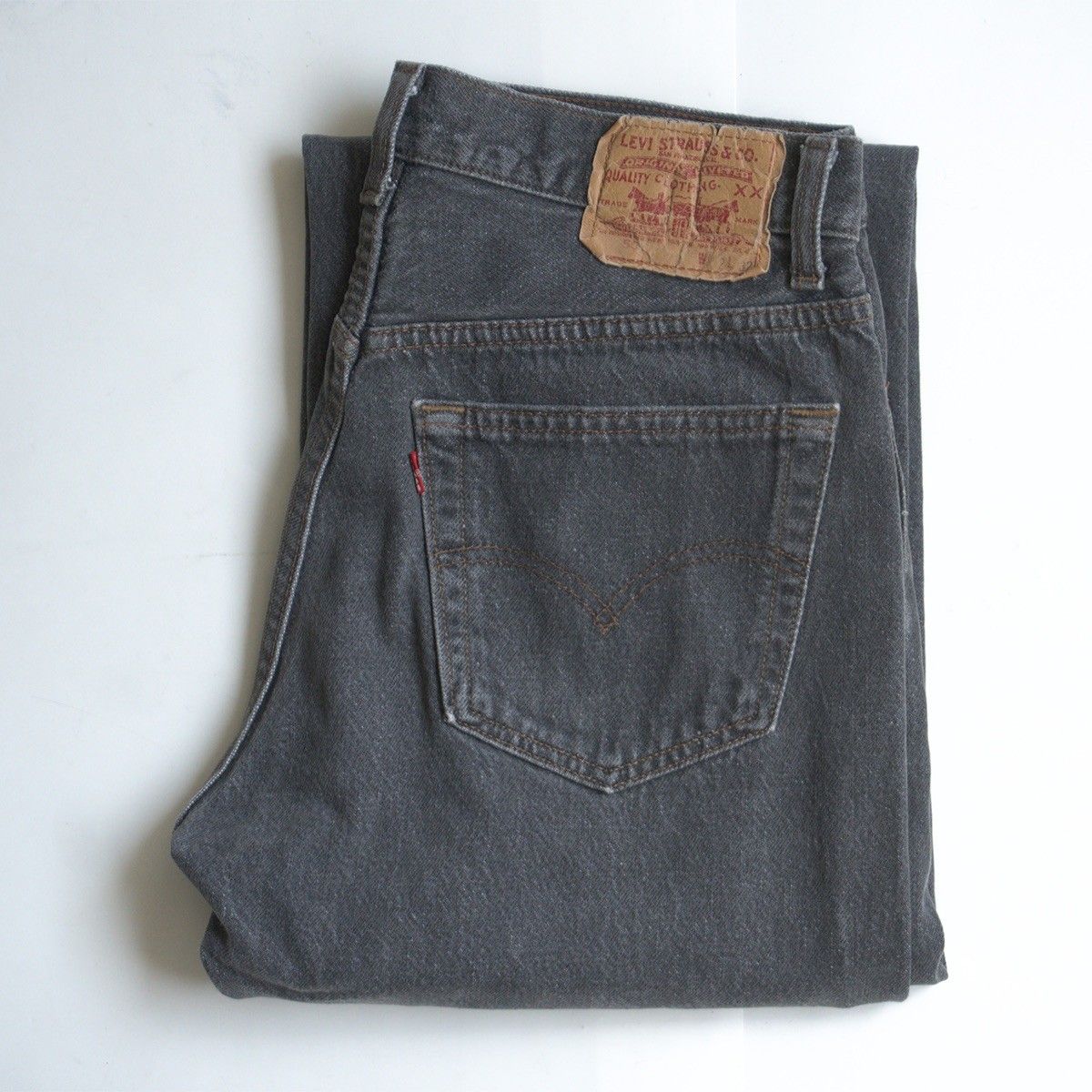 先染め】 LEVI'S 【80s/501 ブラックデニム デニムパンツ】32×32