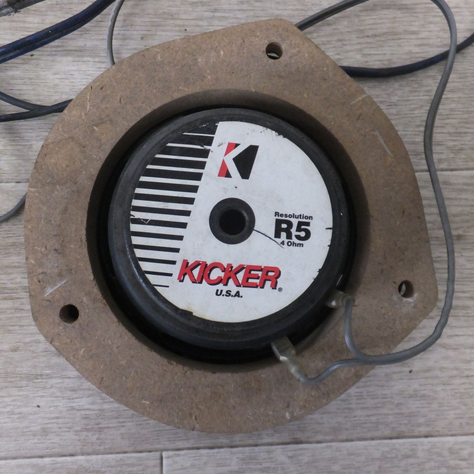 KICKER（キッカー） Resolution R5 スピーカー フルセット 送料無料] ☆キッカー KICKER スピーカー resolution R5 4 Ohm (35