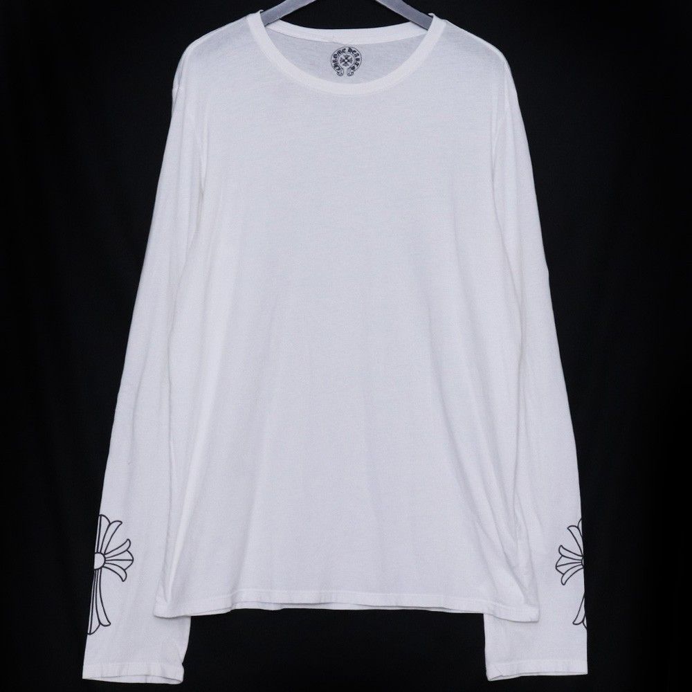 オールド　Chrome Hearts ロングスリーブ　tシャツ L CHROME HEARTS オールド クロスプリントロングスリーブTシャツ Lサイズ