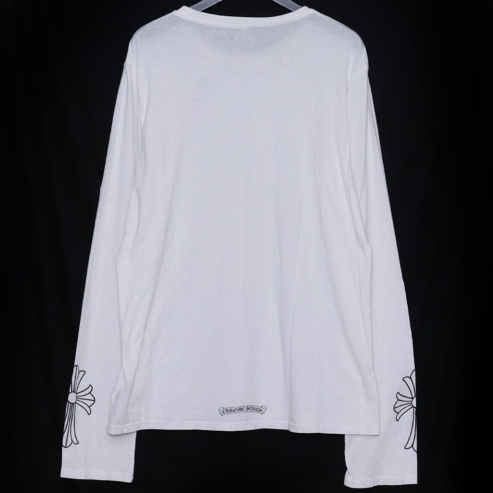 オールド　Chrome Hearts ロングスリーブ　tシャツ L CHROME HEARTS オールド クロスプリントロングスリーブTシャツ Lサイズ