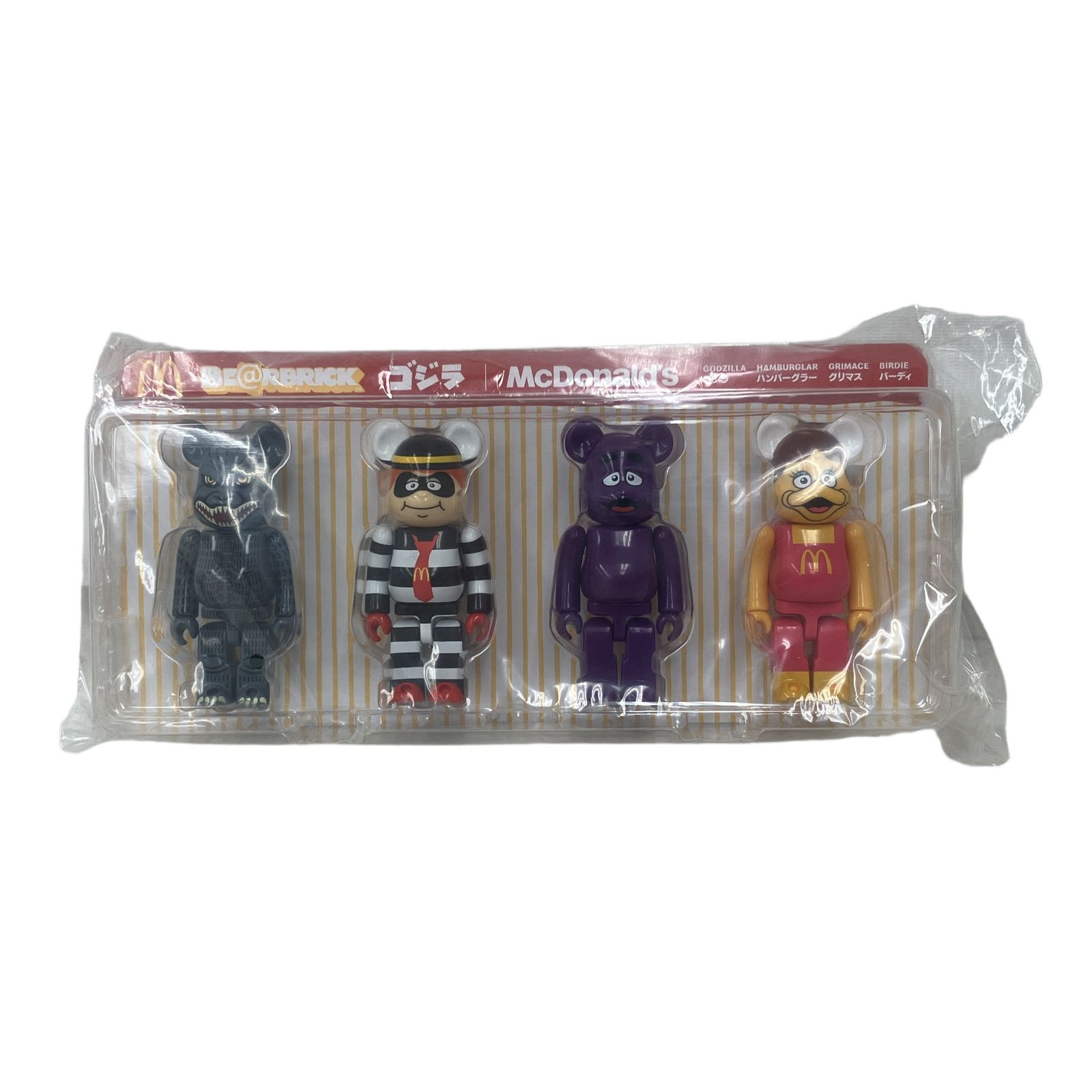 マクドナルド ハッピーセット BE@RBRICK ゴジラ 150% 4PCS SET