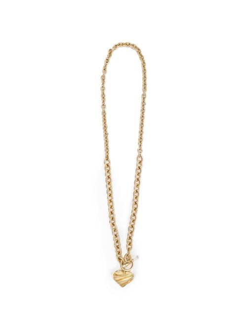 CHLOÉ クロエ プリーツ ハート ネックレス 送料無料