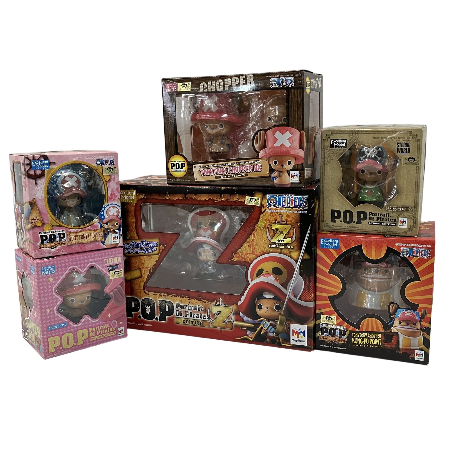 メガハウス POP Excellent Model ONE PIECE トニートニー・チョッパー 6点おまとめ フィギュア 未開封 W11428952