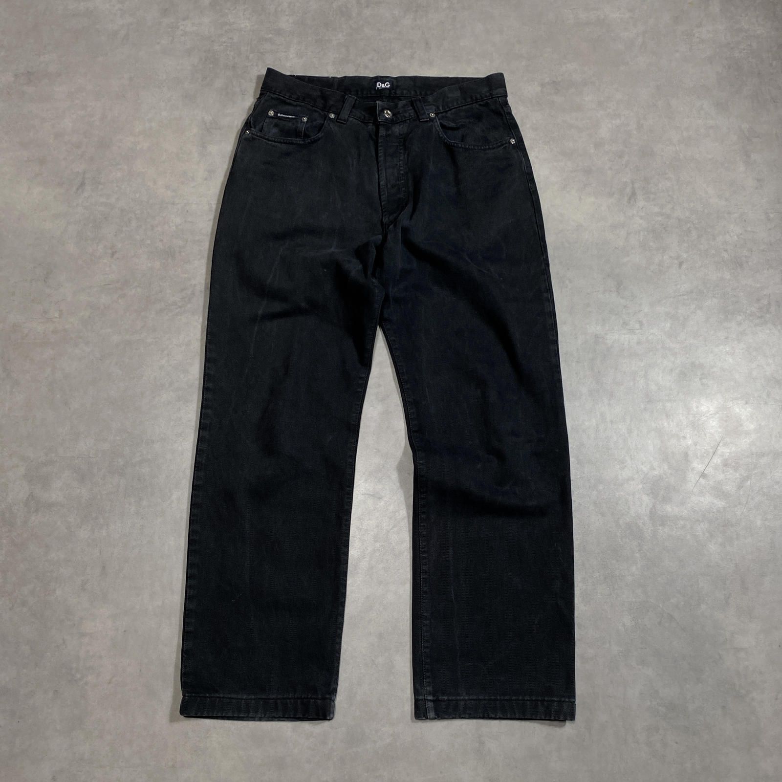 GQ6189◇Dolce & Gabbana：イタリア製 ブラックデニム◇36◇ブラック系 