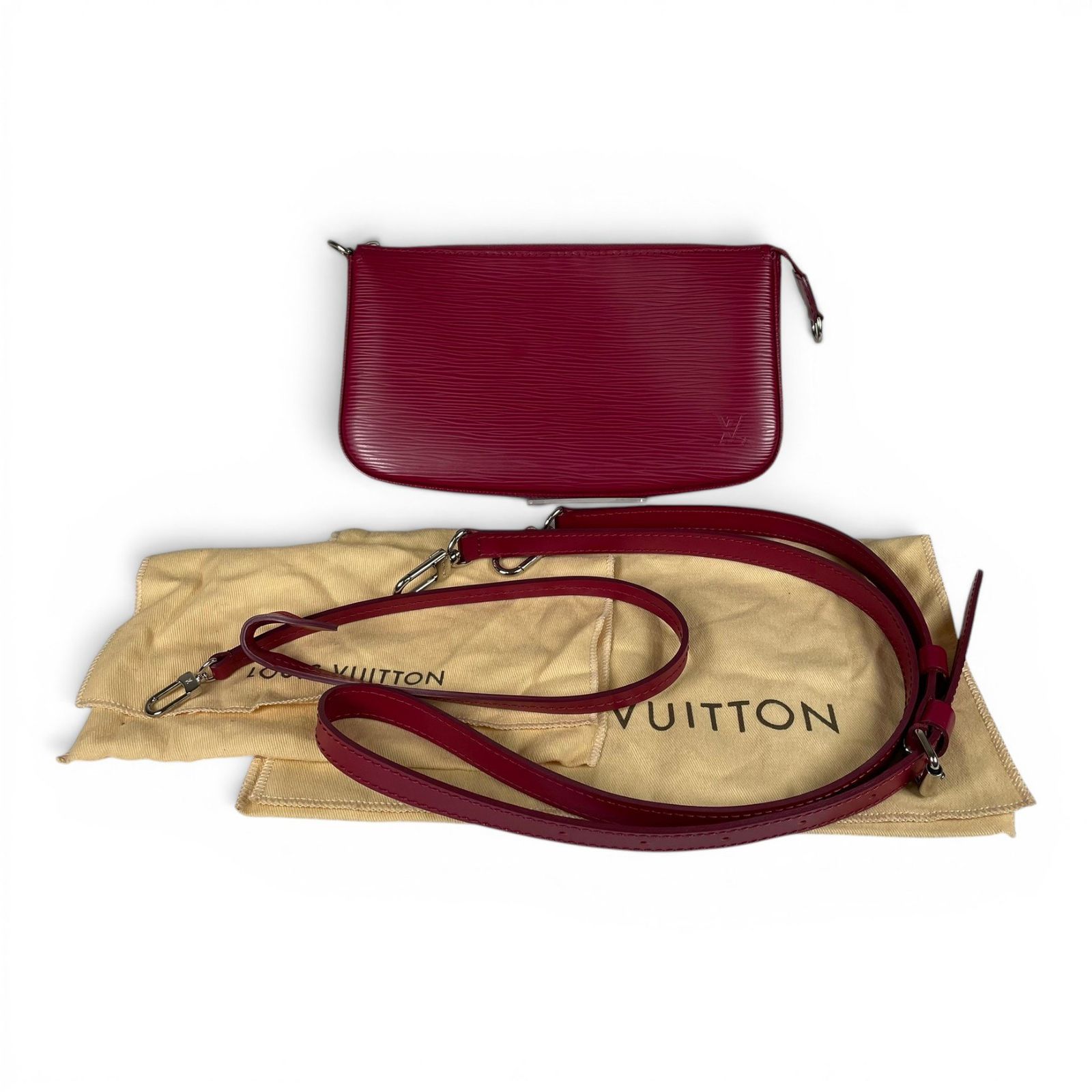 LOUIS VUITTON ルイヴィトン 2WAY ショルダーバッグ ハンドバッグ エピ ポシェット・アクセソワールTR3182 M40777