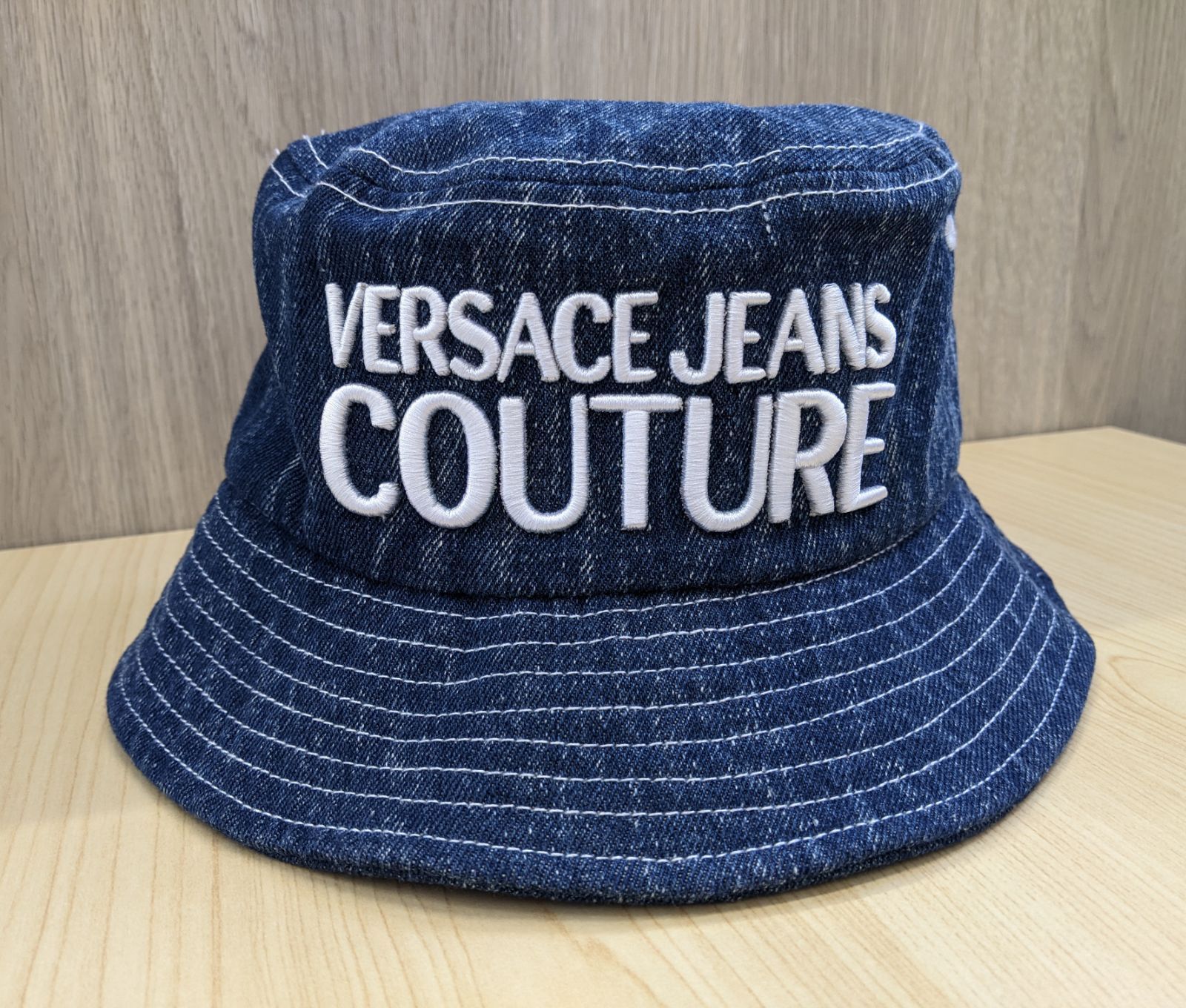 C【中古・リユース品】VERSACE JEANS ヴェルサーチェジーンズ COUTURE クチュール バケットハット デニム C-0