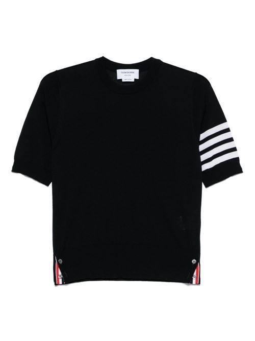 THOM BROWNE ウール クルーネック セーター 送料無料