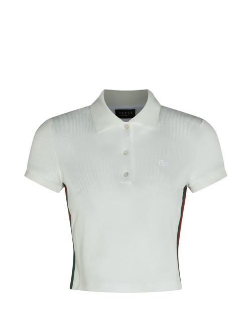 GUCCI WEB DETAIL コットンポロシャツ 送料無料