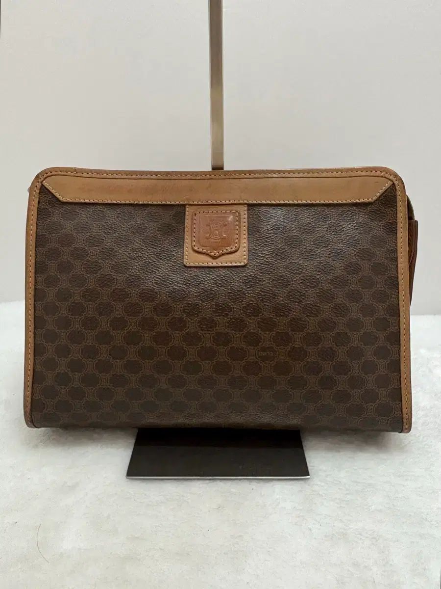 正規品) Celine セリーヌ マカダム クラッチバッグ ブラウン