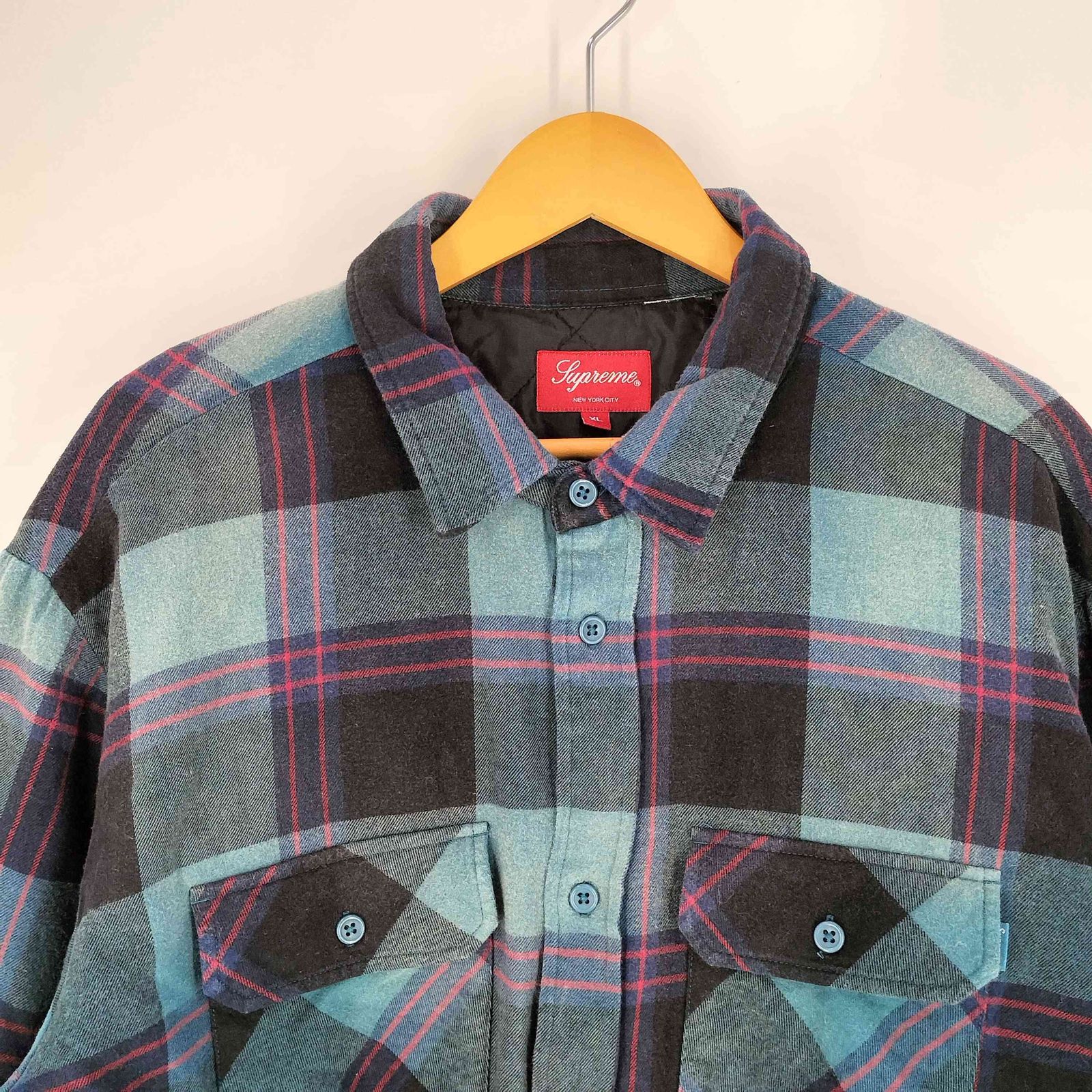 シュプリーム Supreme 20AW Quilted Flannel Shirt キルティング