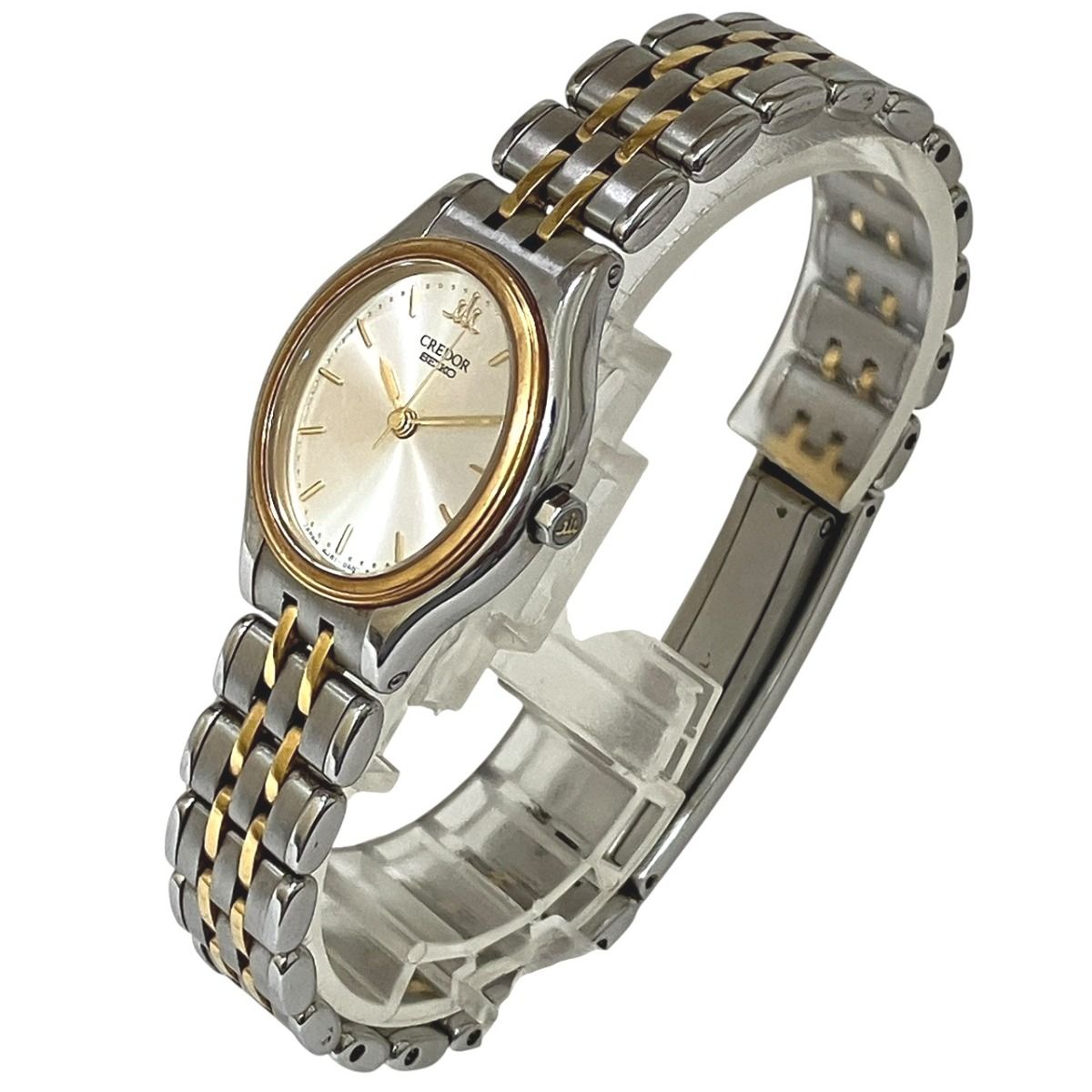 セイコー CREDOR 4J81-5A10 レディース クォーツ 18KT 26広43 