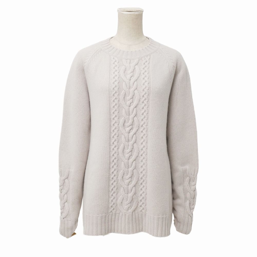■美品■S Max Mara エス マックスマーラ ニット サイズM カシミヤ混 ケーブルニット セーター ブランド古着【中古】20260716/RB0121