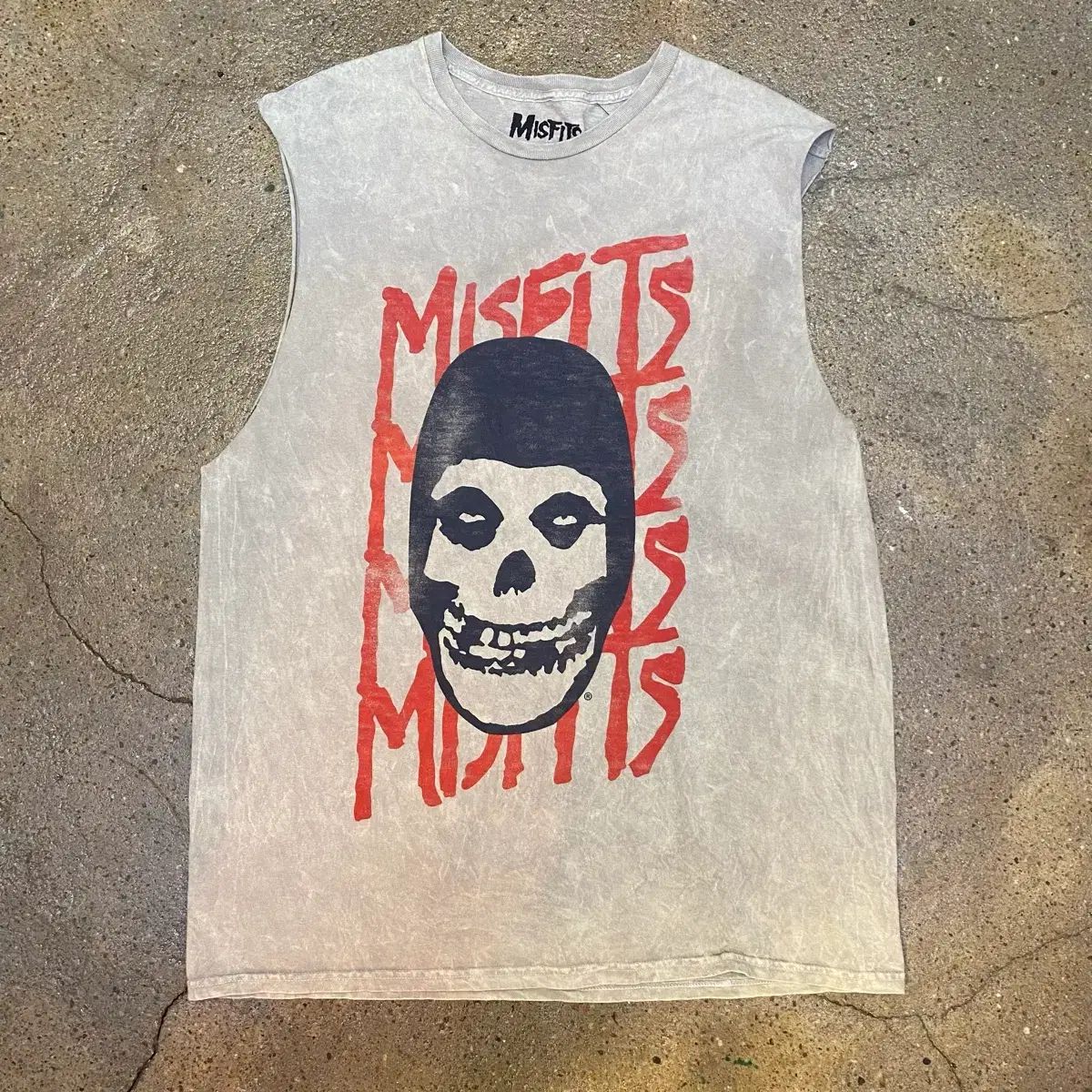 アメリカ ヴィンテージ misfits ドクロ ノースリーブ スリーブレス