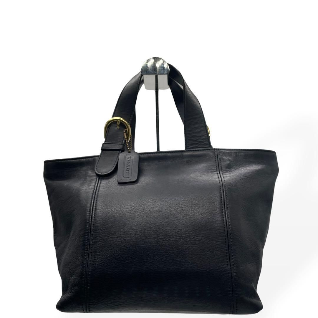 極美品 COACH オールドコーチ ハンドバッグ レザー ブラック 4133