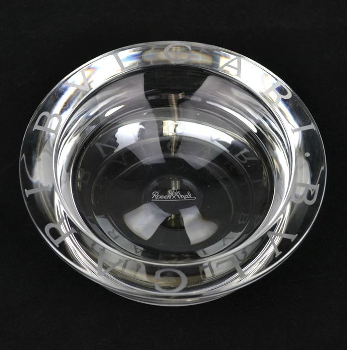 BVLGARI ブルガリ Rosenthal ローゼンタール クリスタルガラス 灰皿