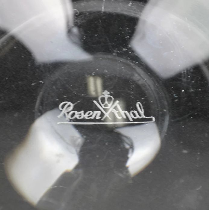 BVLGARI ブルガリ　ローゼンタール　灰皿　未使用 BVLGARI ブルガリ Rosenthal ローゼンタール クリスタルガラス 灰皿